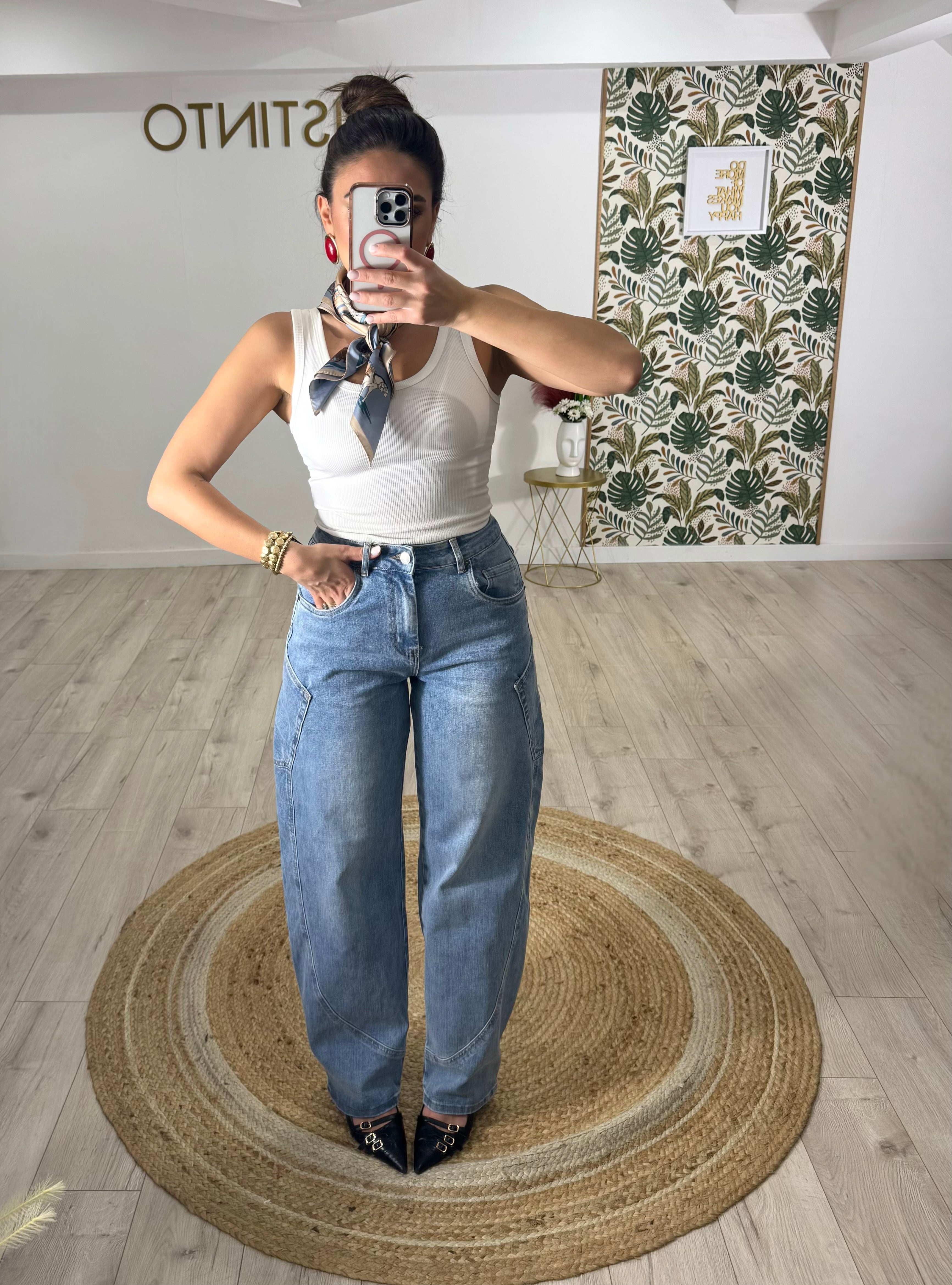 Jeans Balloon denim chiaro