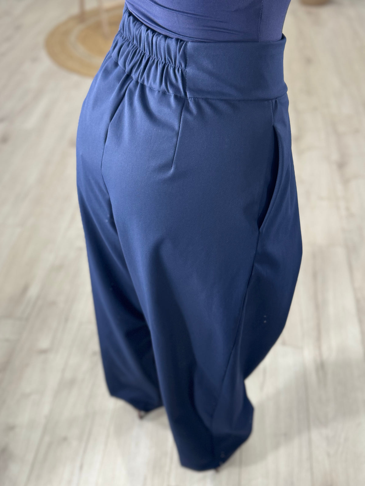 Pantalone JustWest Pinces Blu