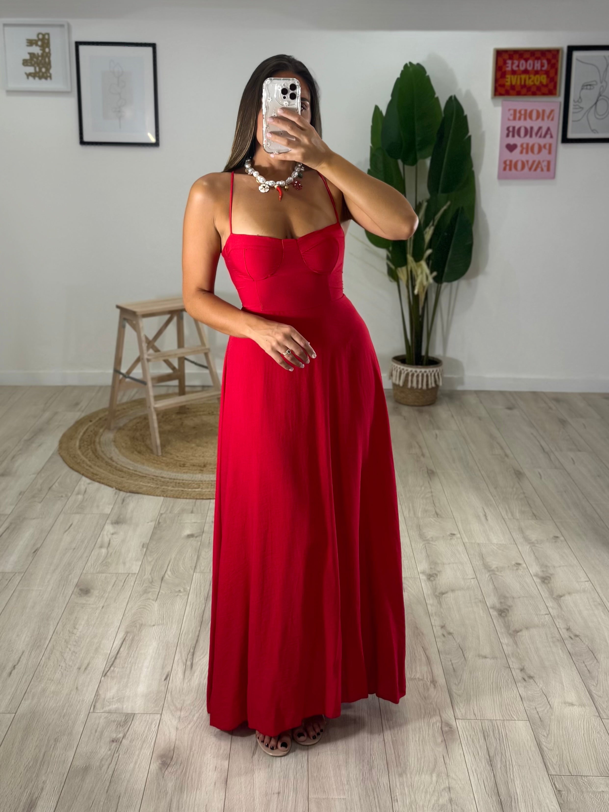 Abito Monique Rosso