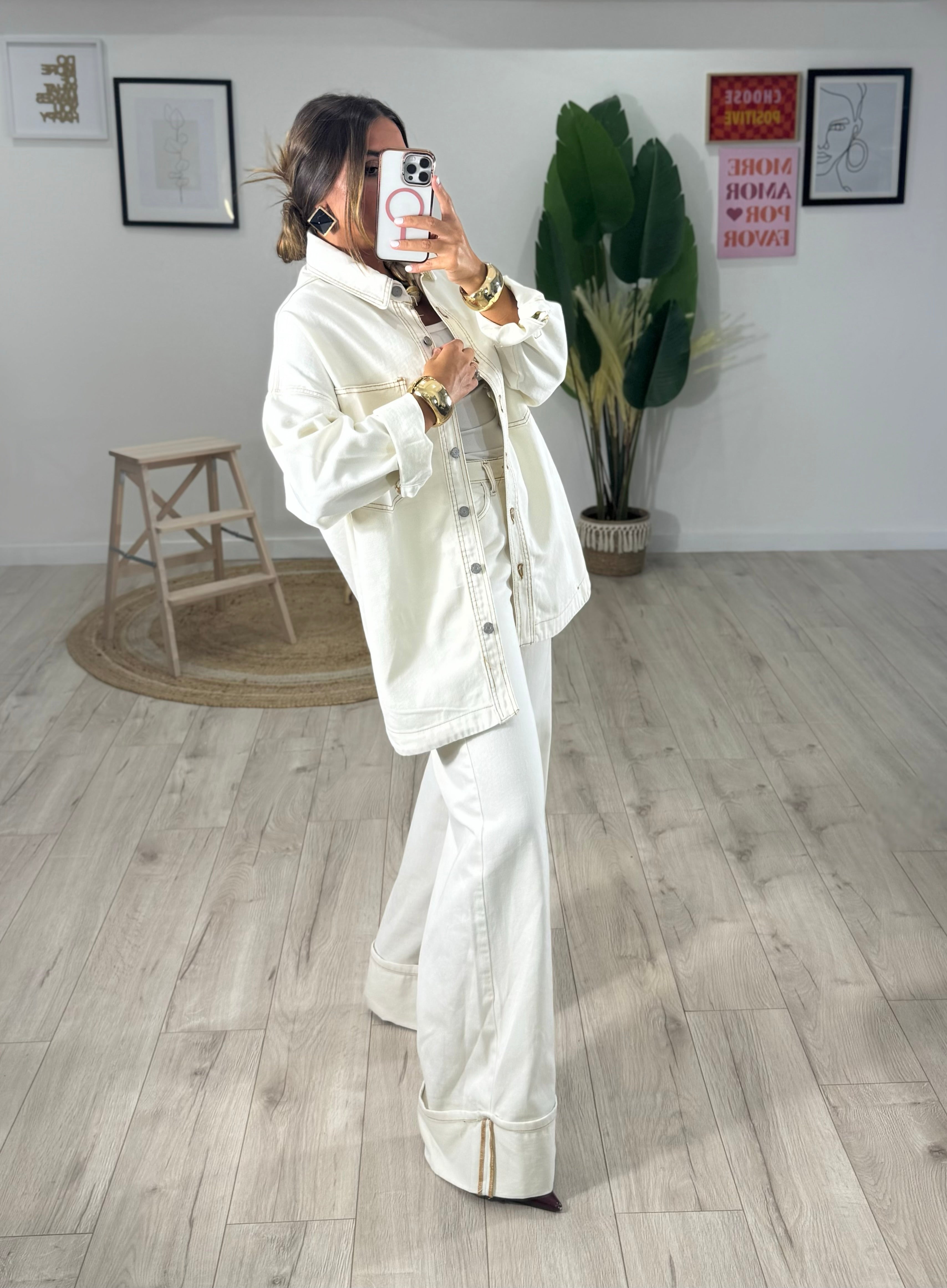 Jeans JUST WEST bianco