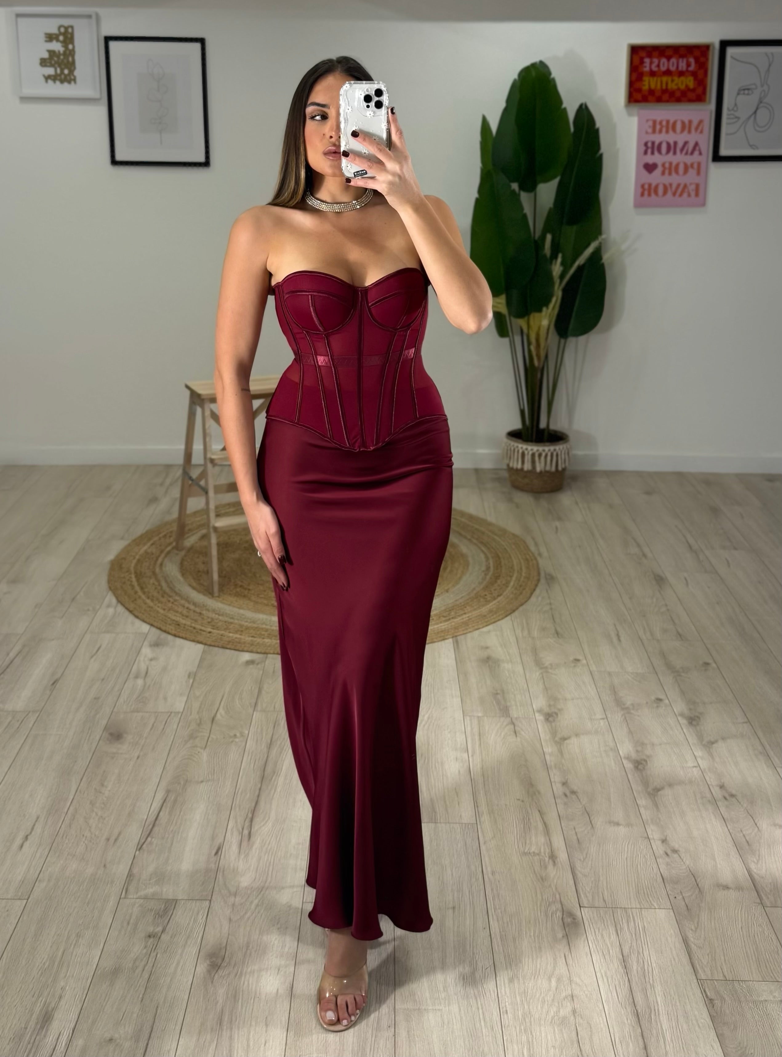 Bustino Modellante Bordeaux