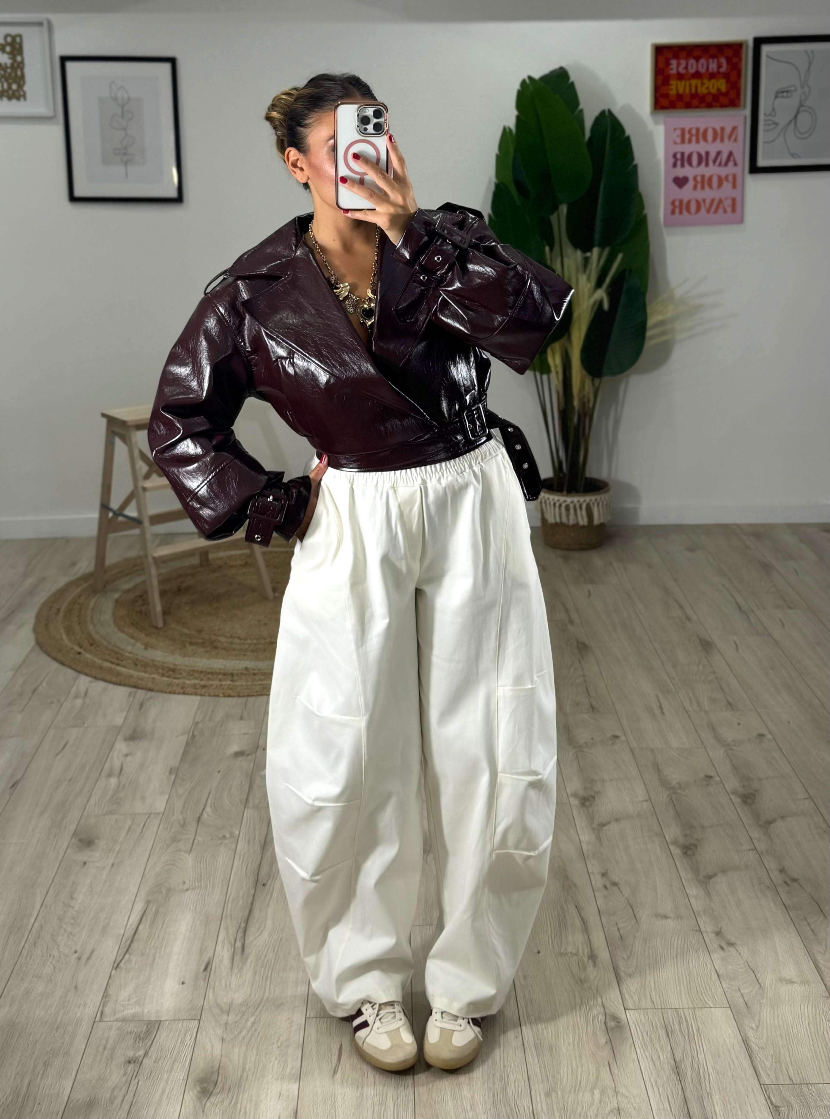 Pantalone Balloon JustWest Crema