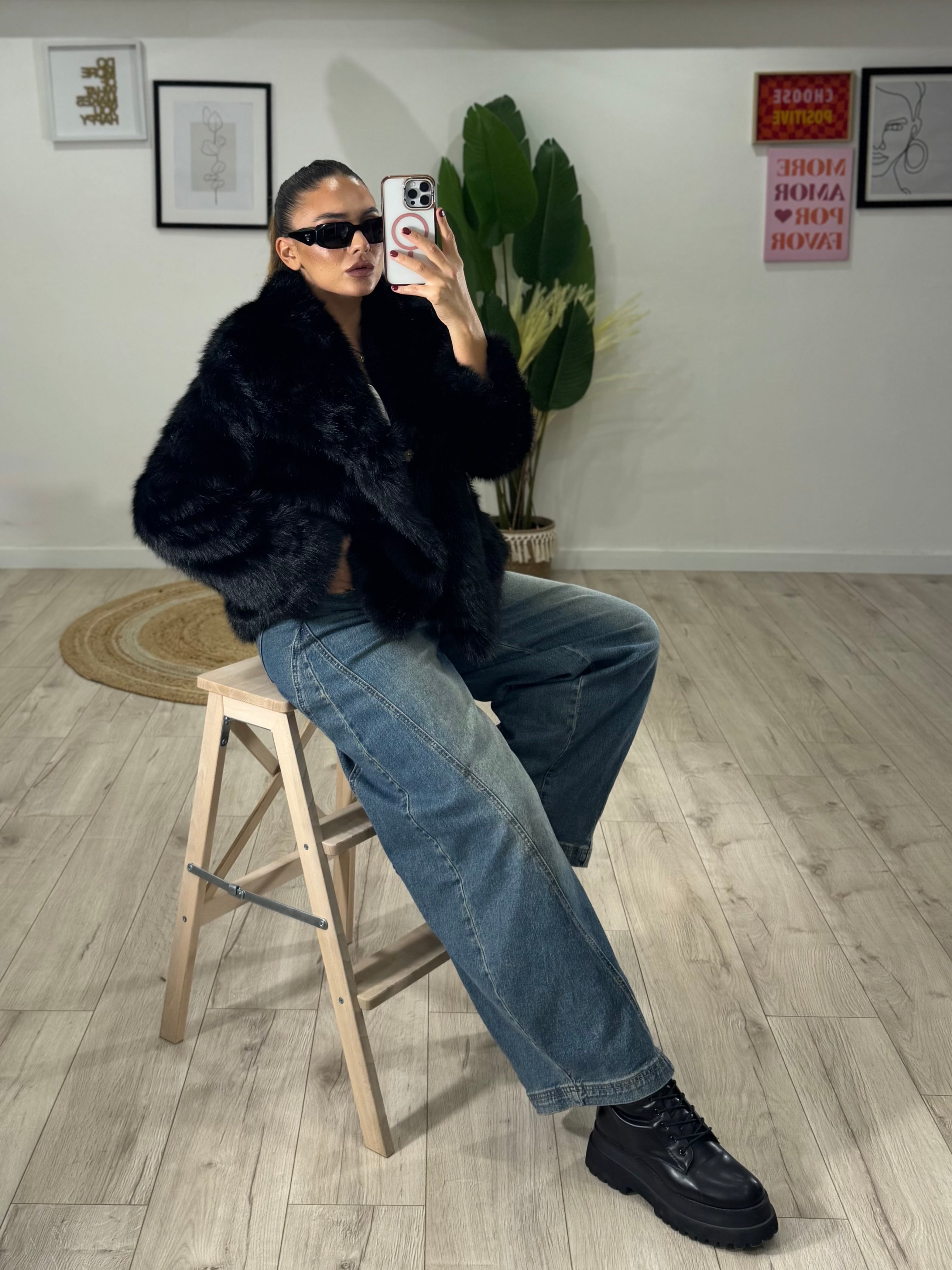 Ecopelliccia Moody Nera