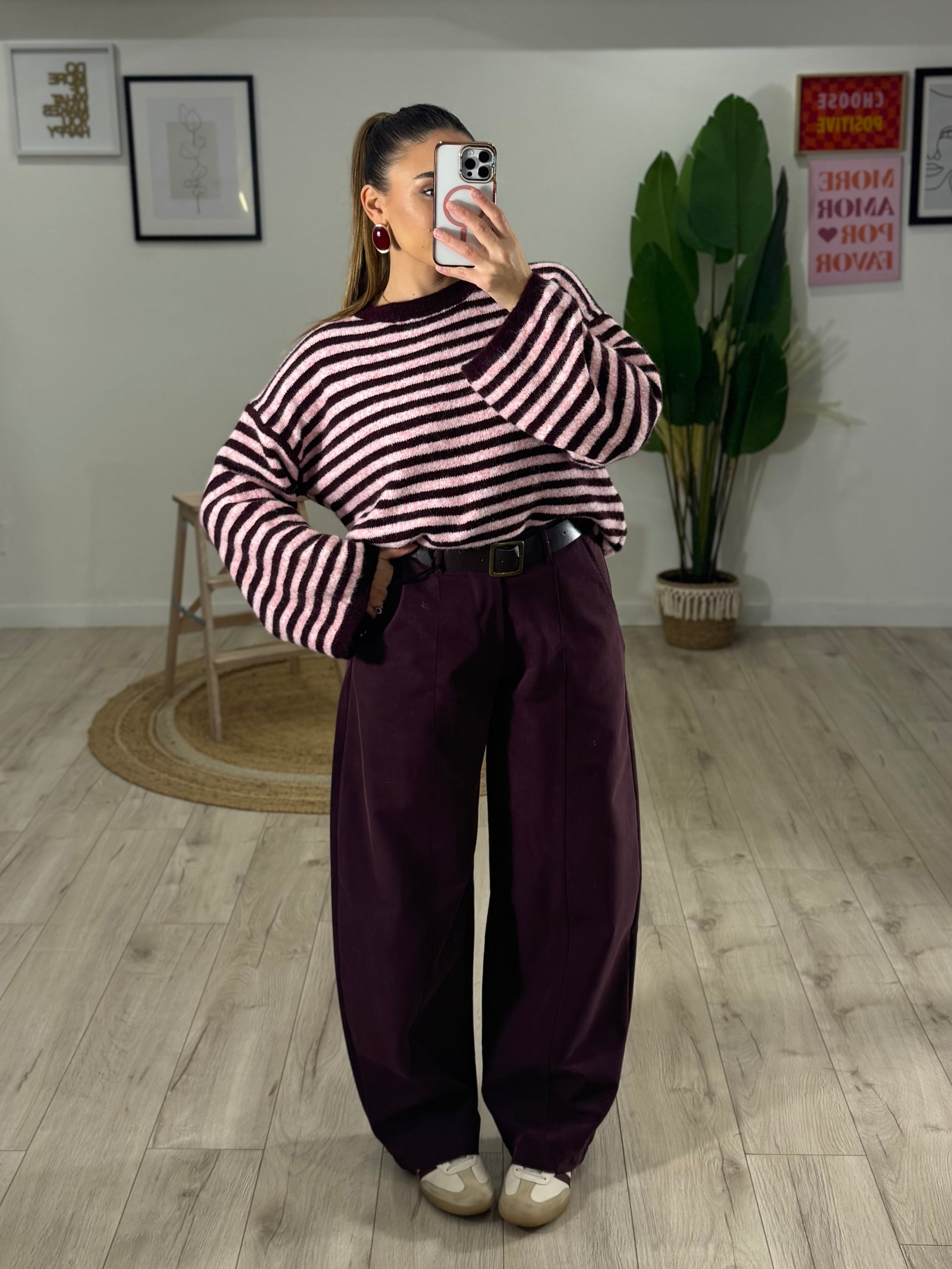 Maglione Mohair Girocollo