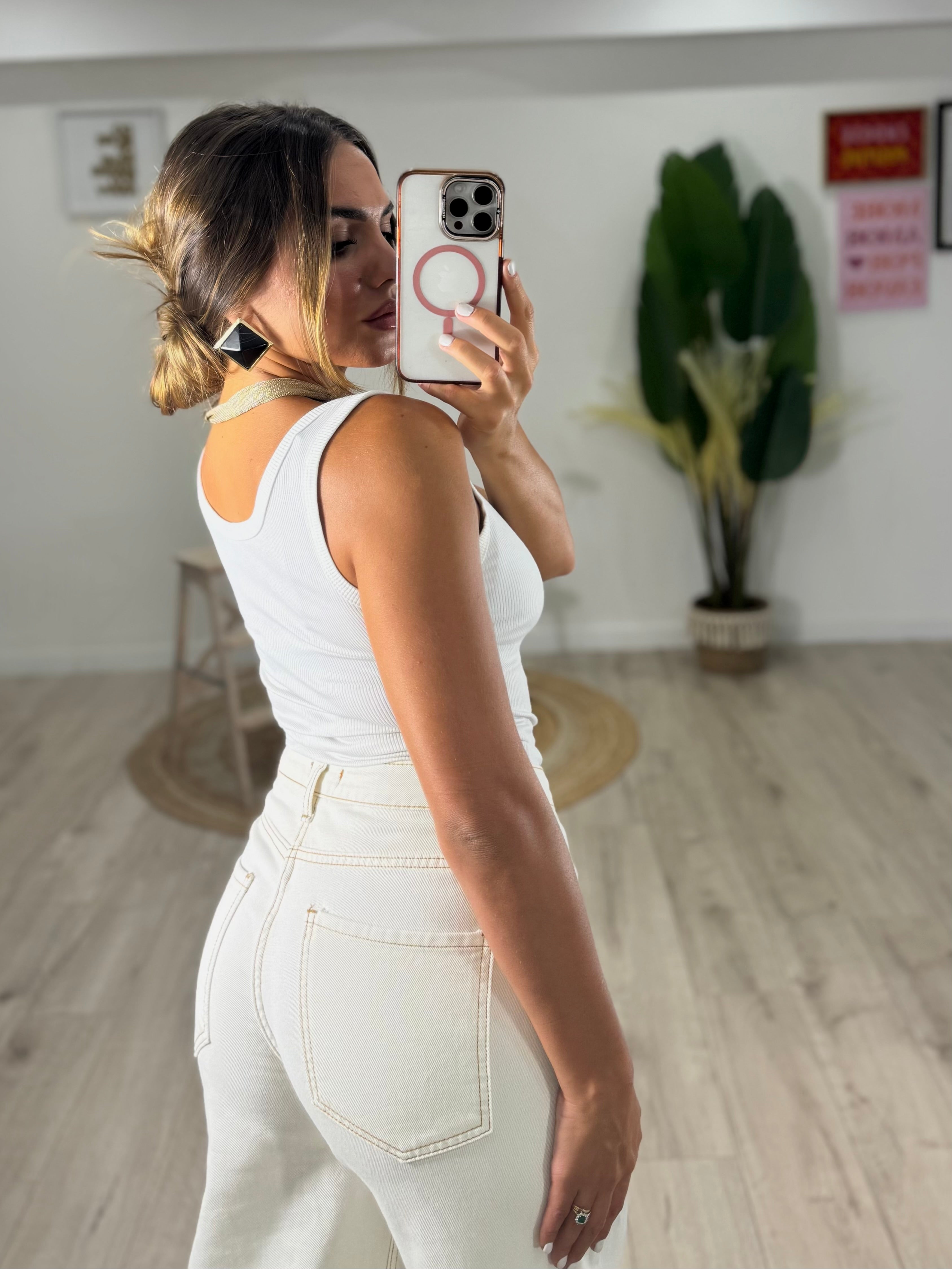 Jeans JUST WEST bianco