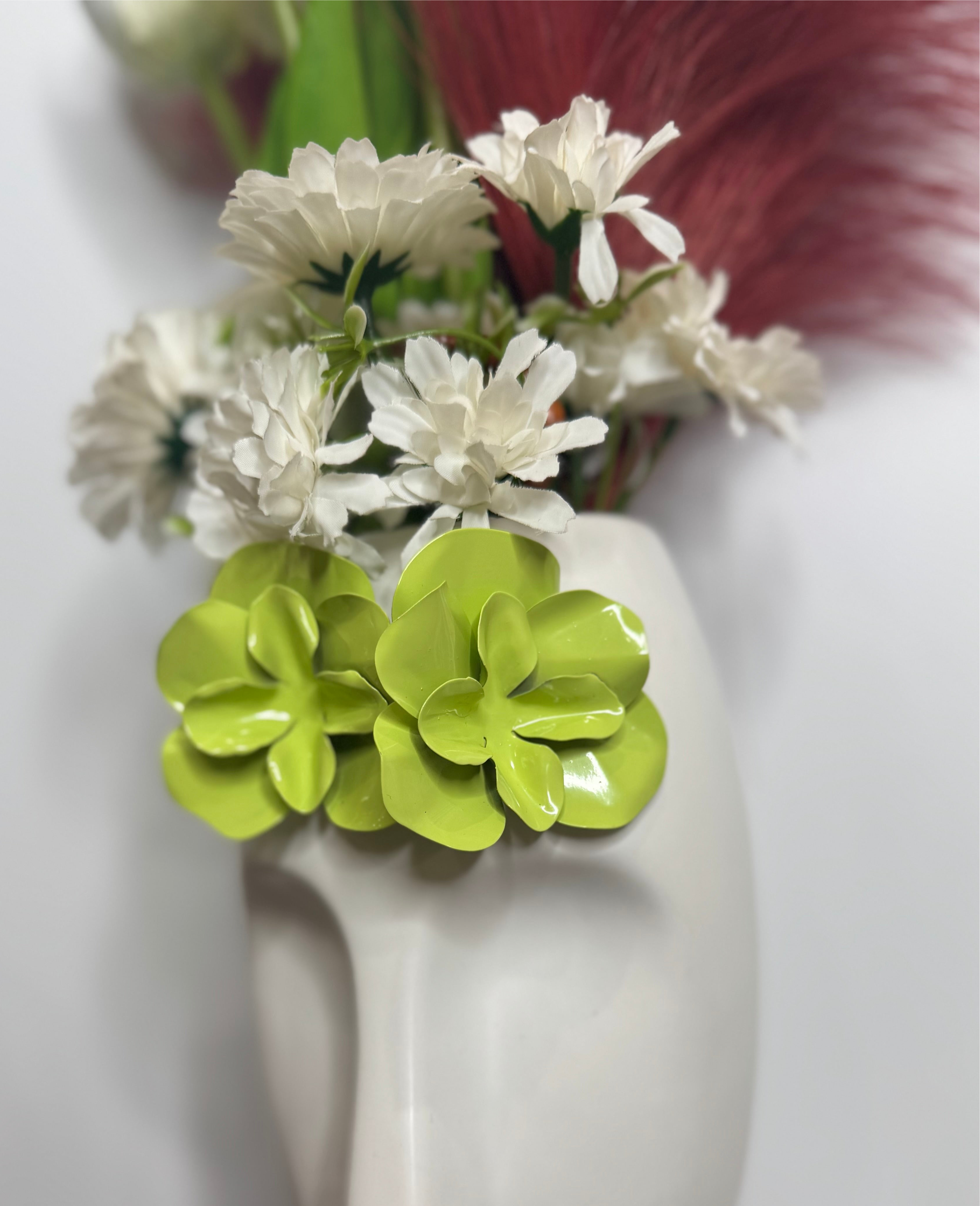 Orecchini Fiore Verde