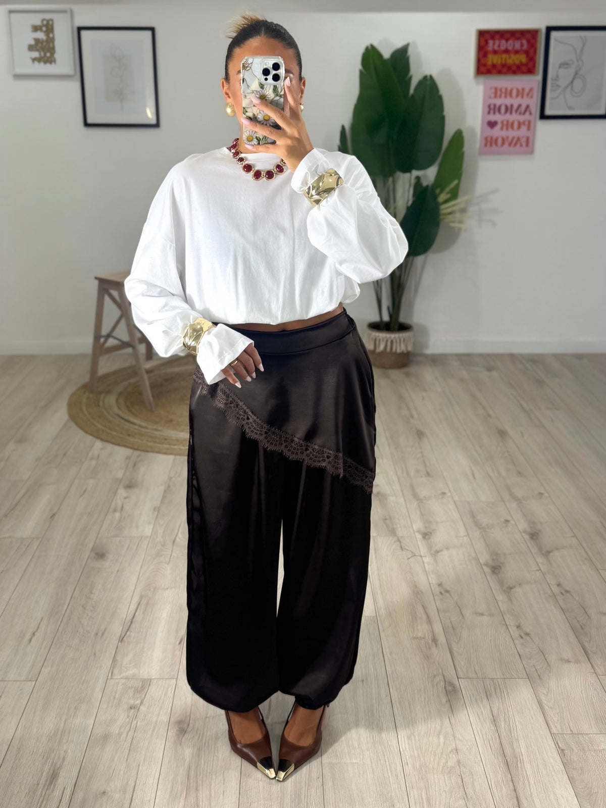 Pantalone "CLEO" marrone