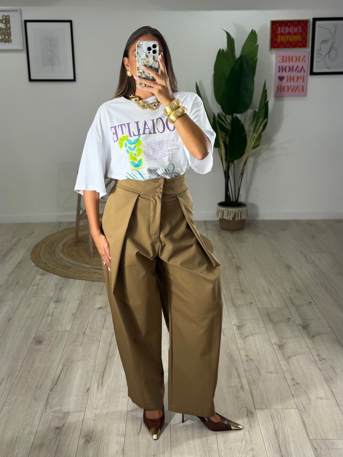 Pantalone JustWest Pinces