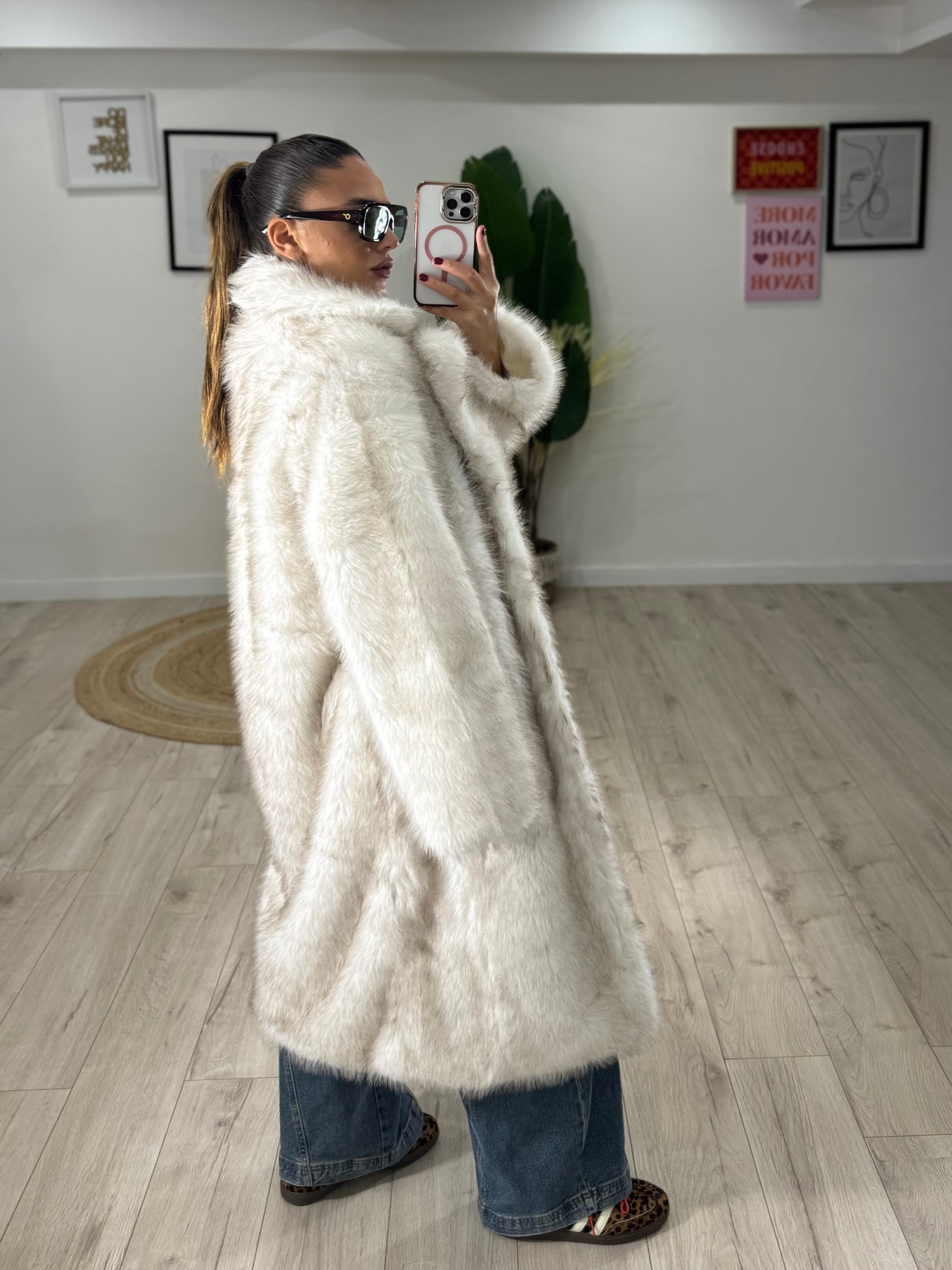 Ecopelliccia Regina Avorio