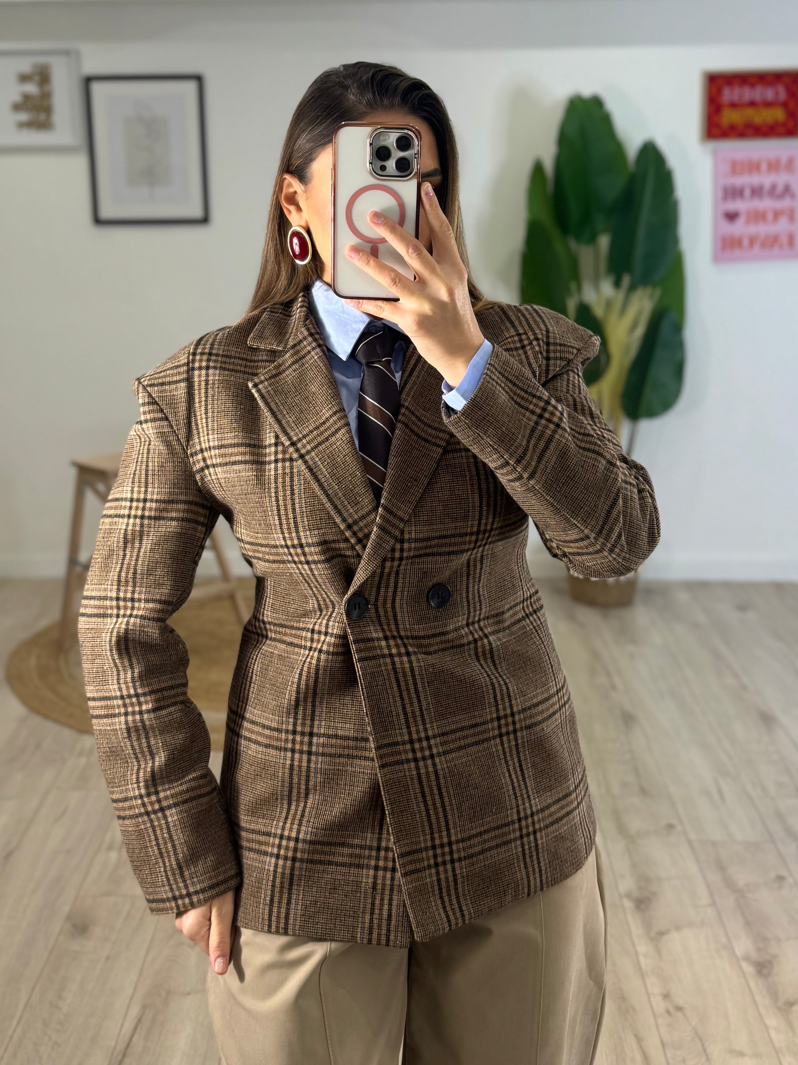 Giacca in Lana Avvitata