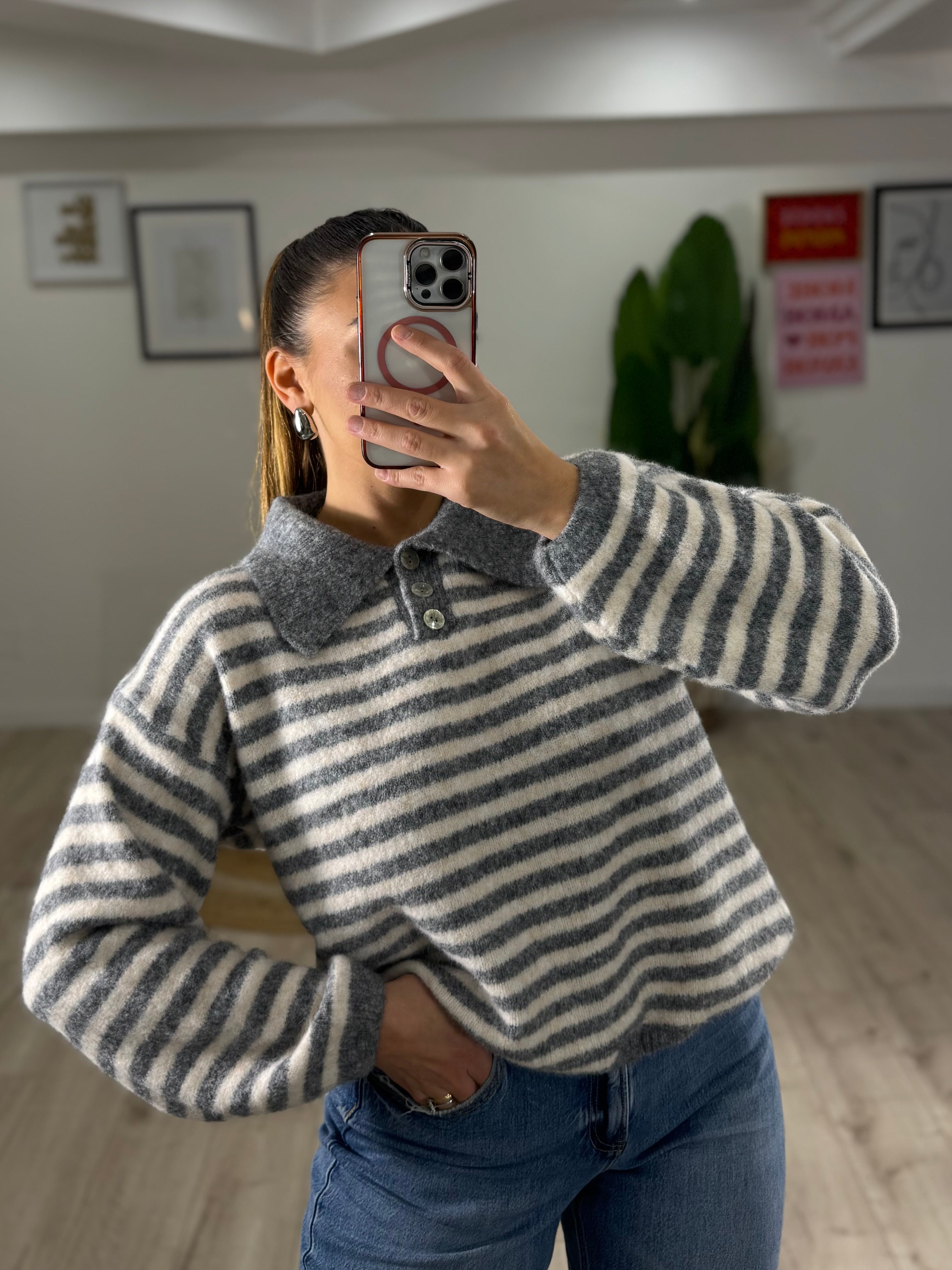 Maglione Monhair Colletto