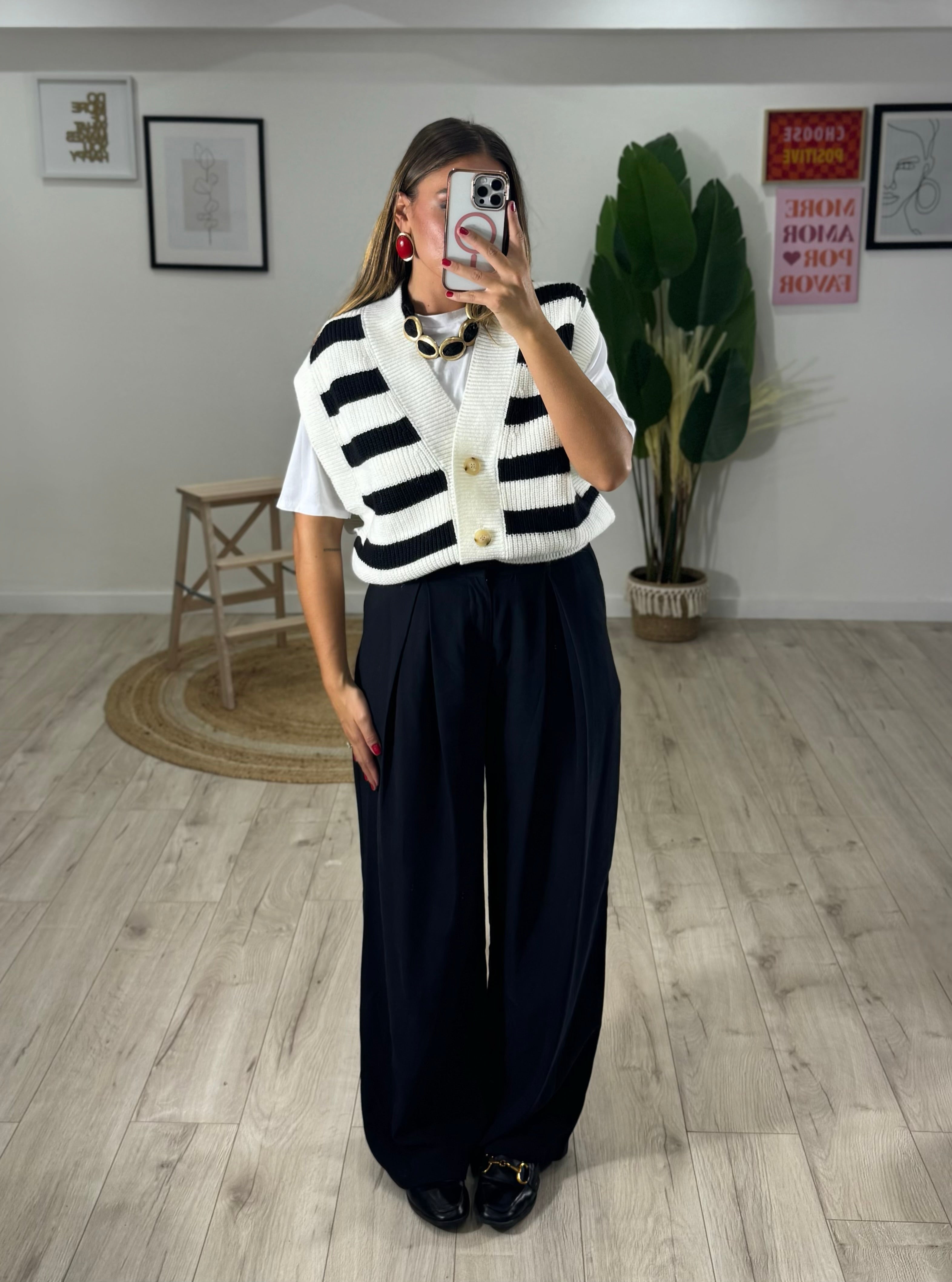 Pantalone Classico Nero By Lumina