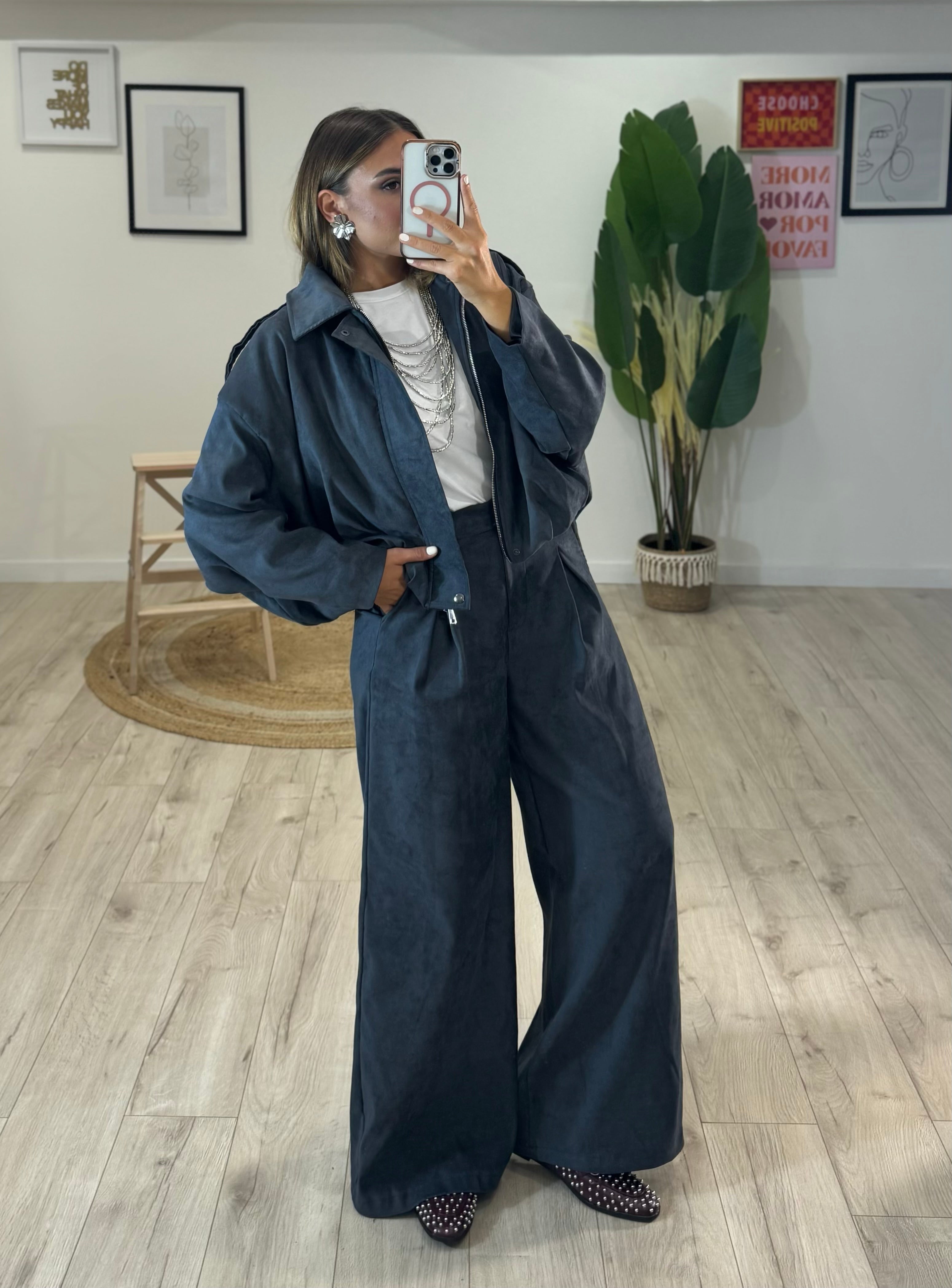 Pantalone Renna Grigio Antracite