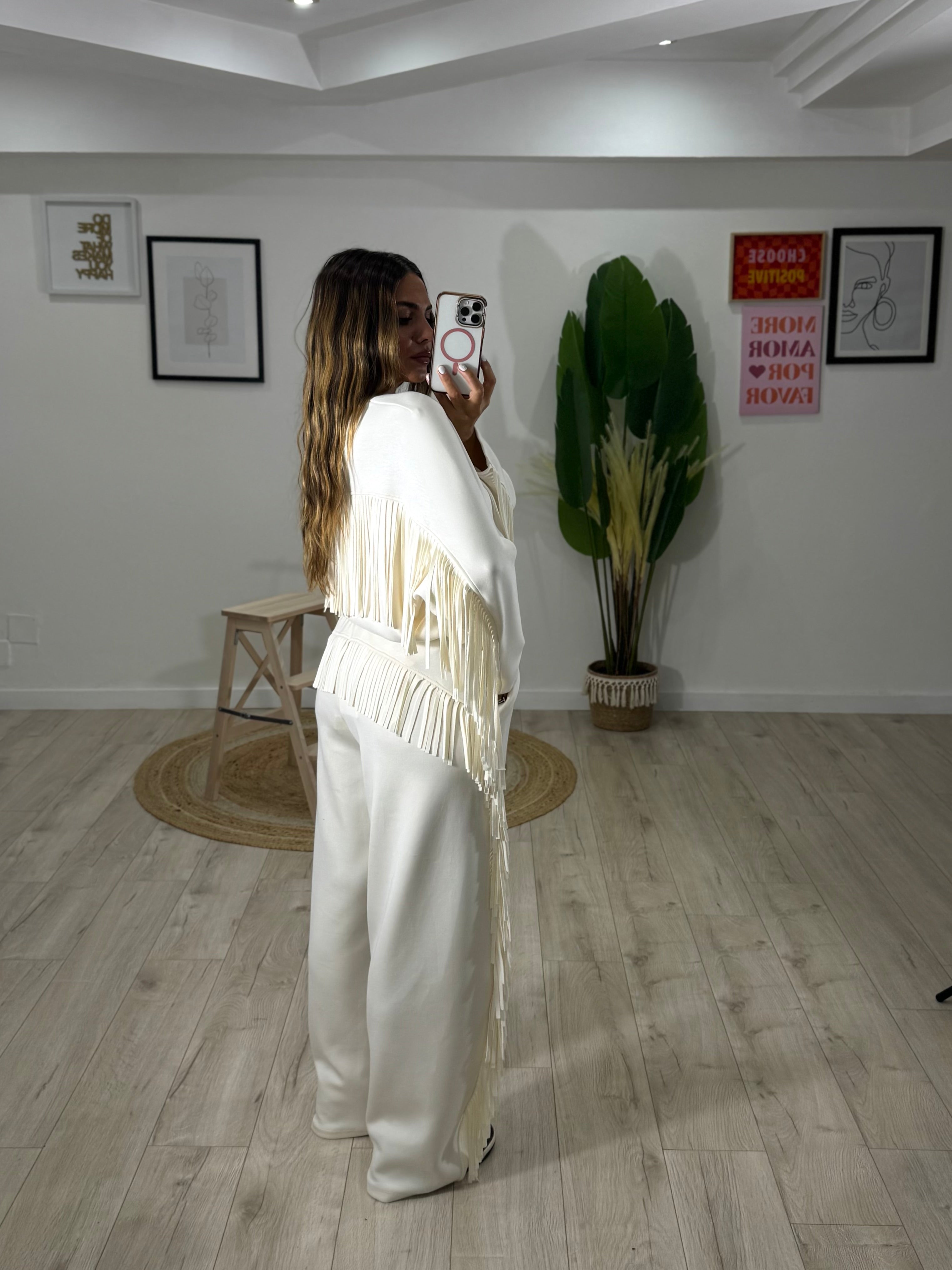 Pantalone Frange By Lumina Panna