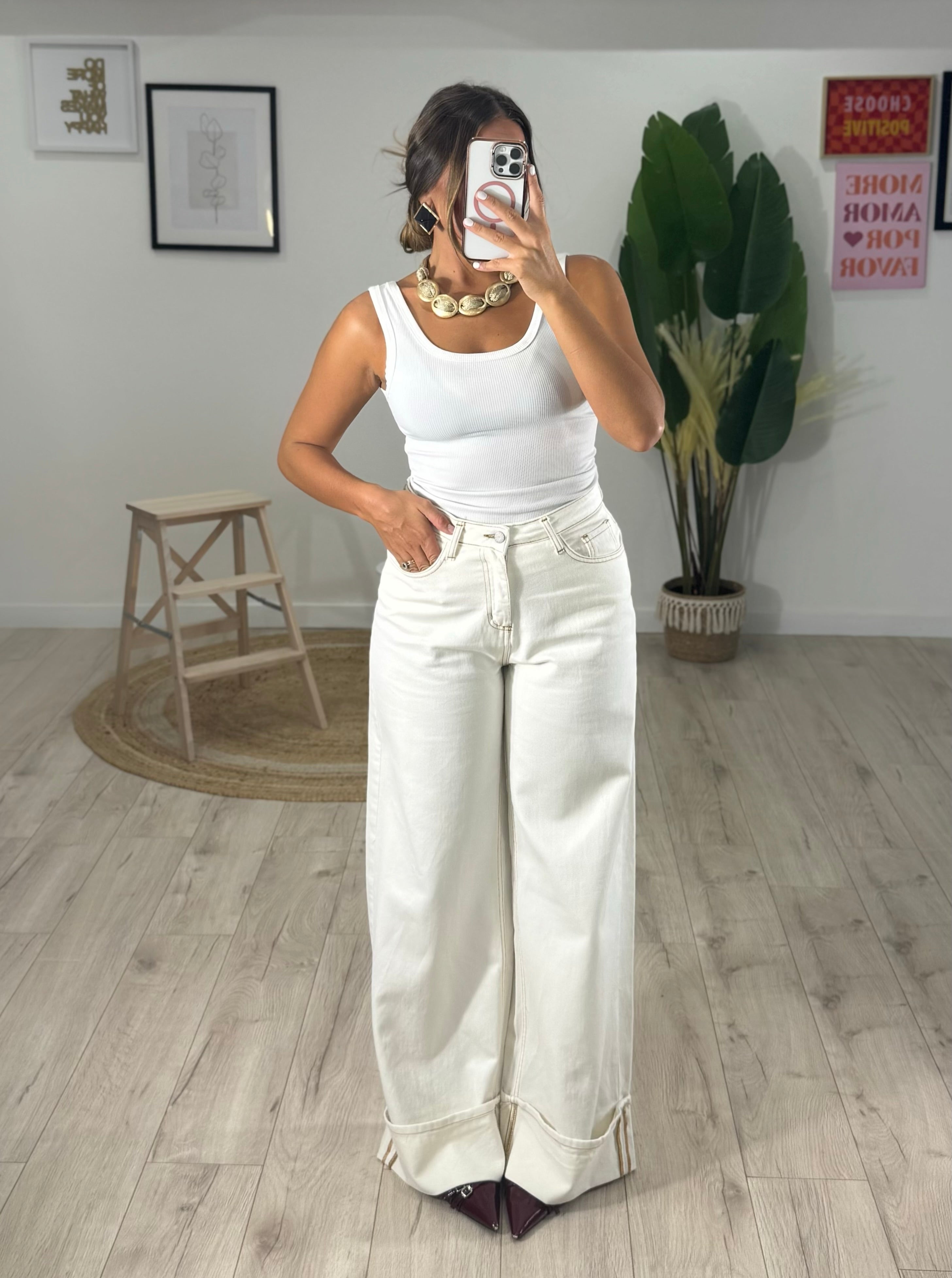 Jeans JUST WEST bianco