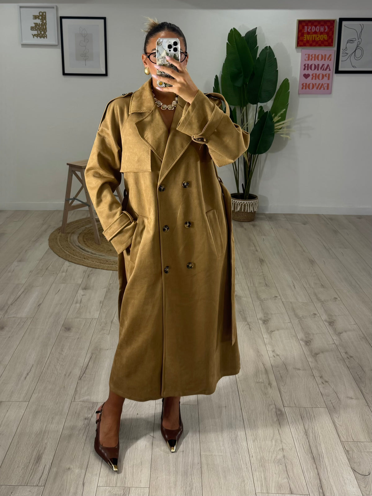 Trench Camoscio "Camel"