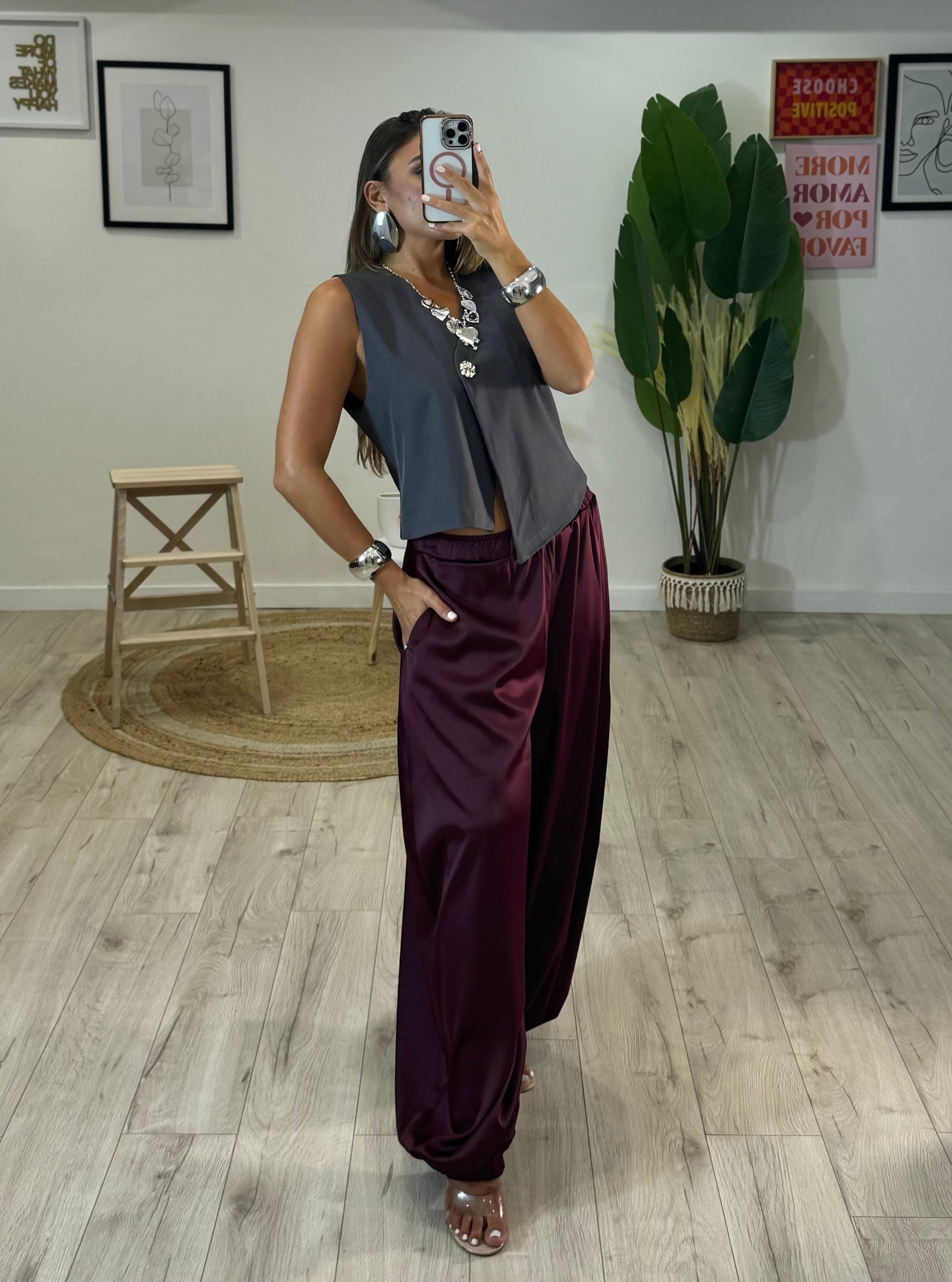 Pantalone Harem Prugna