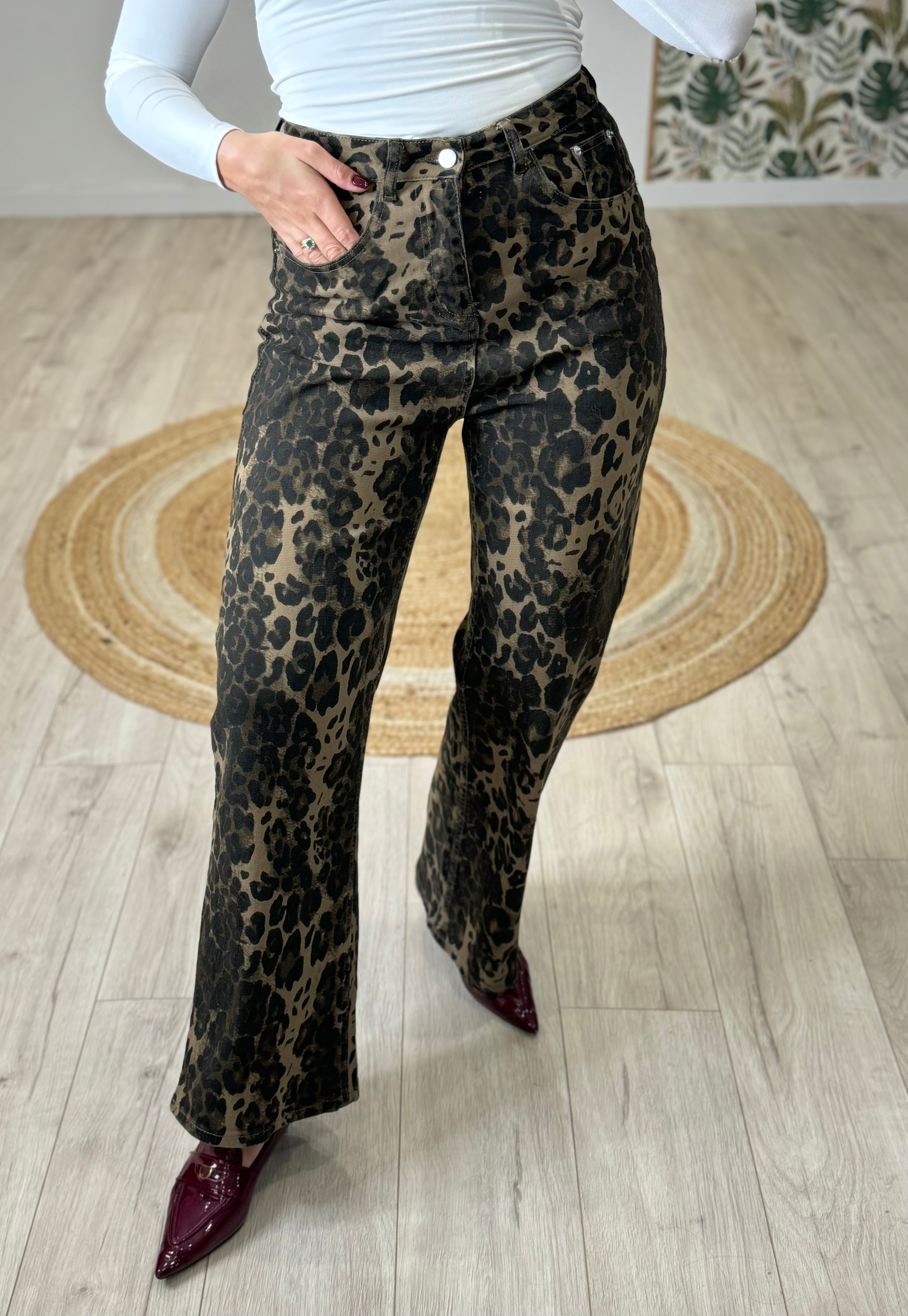 Pantalone Jeans Animalier