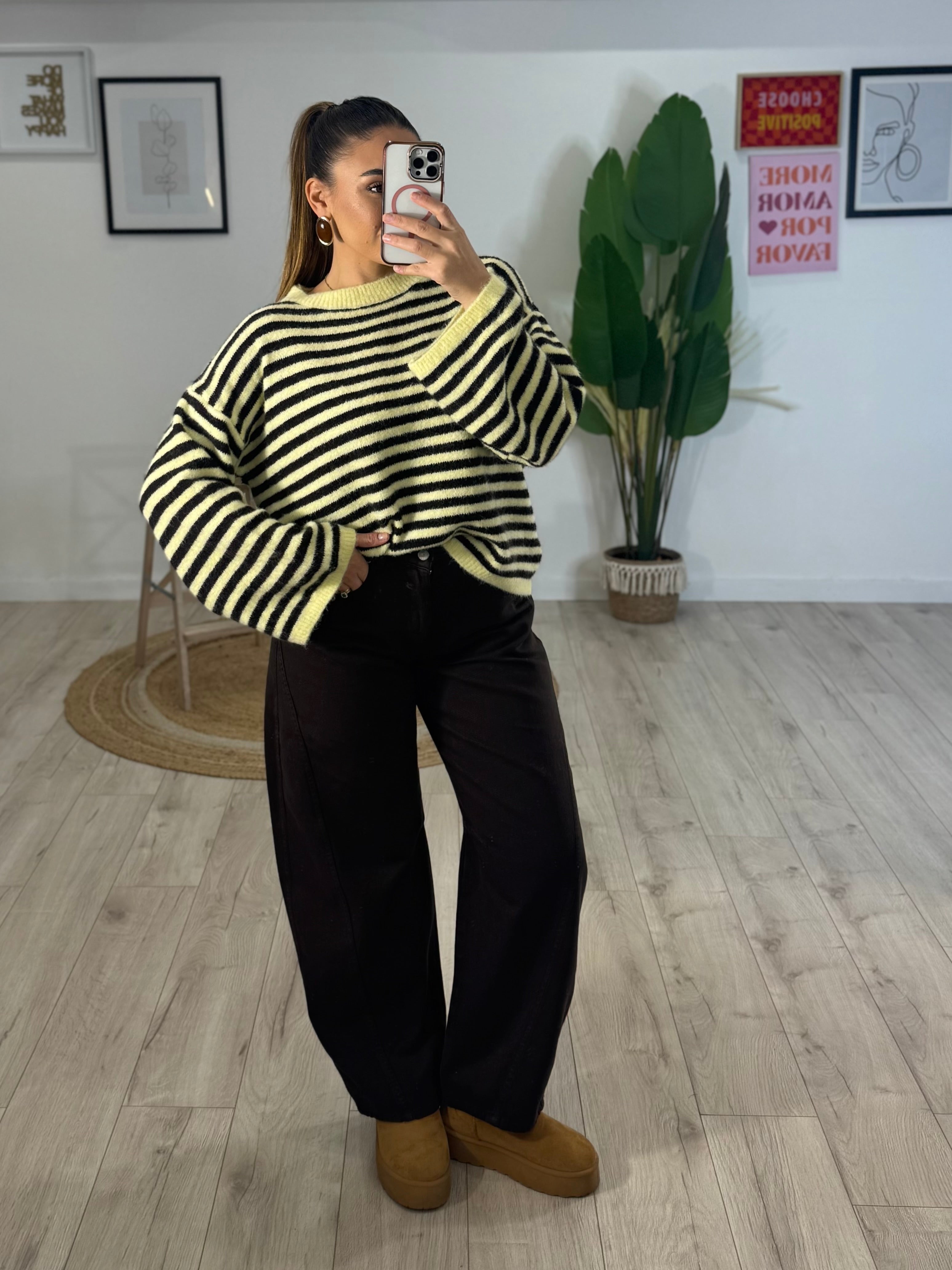 Maglione Mohair Girocollo