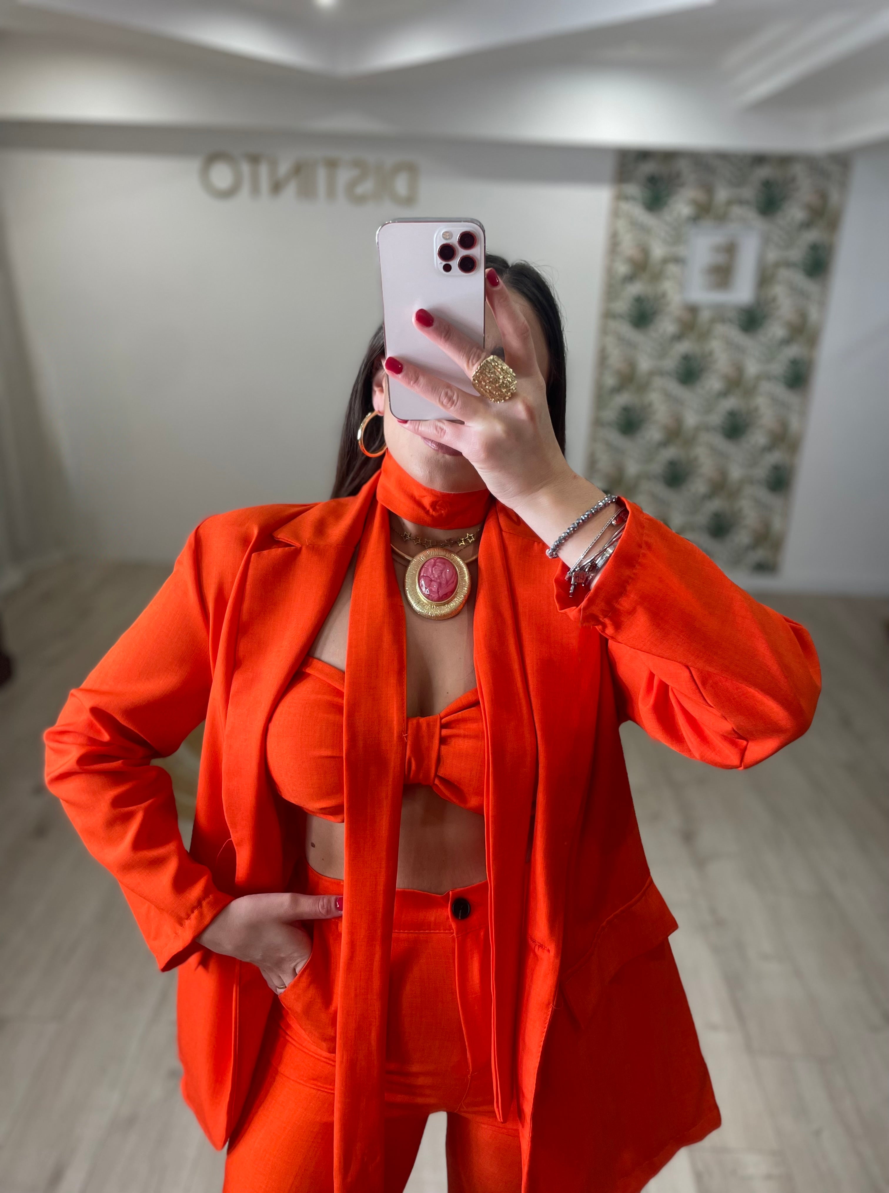 Tailleur tre pezzi Orange