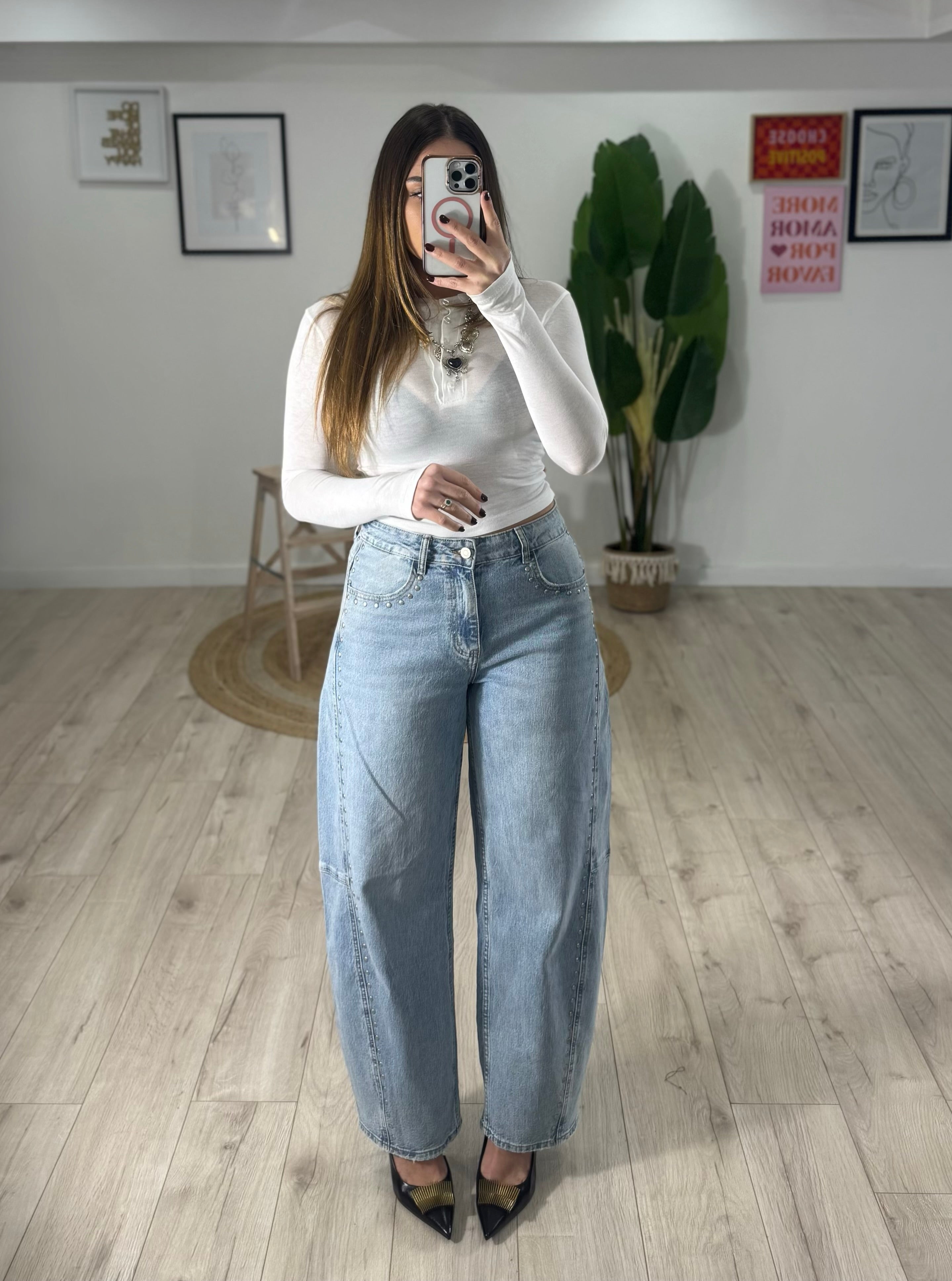 Jeans Balloon Borchie