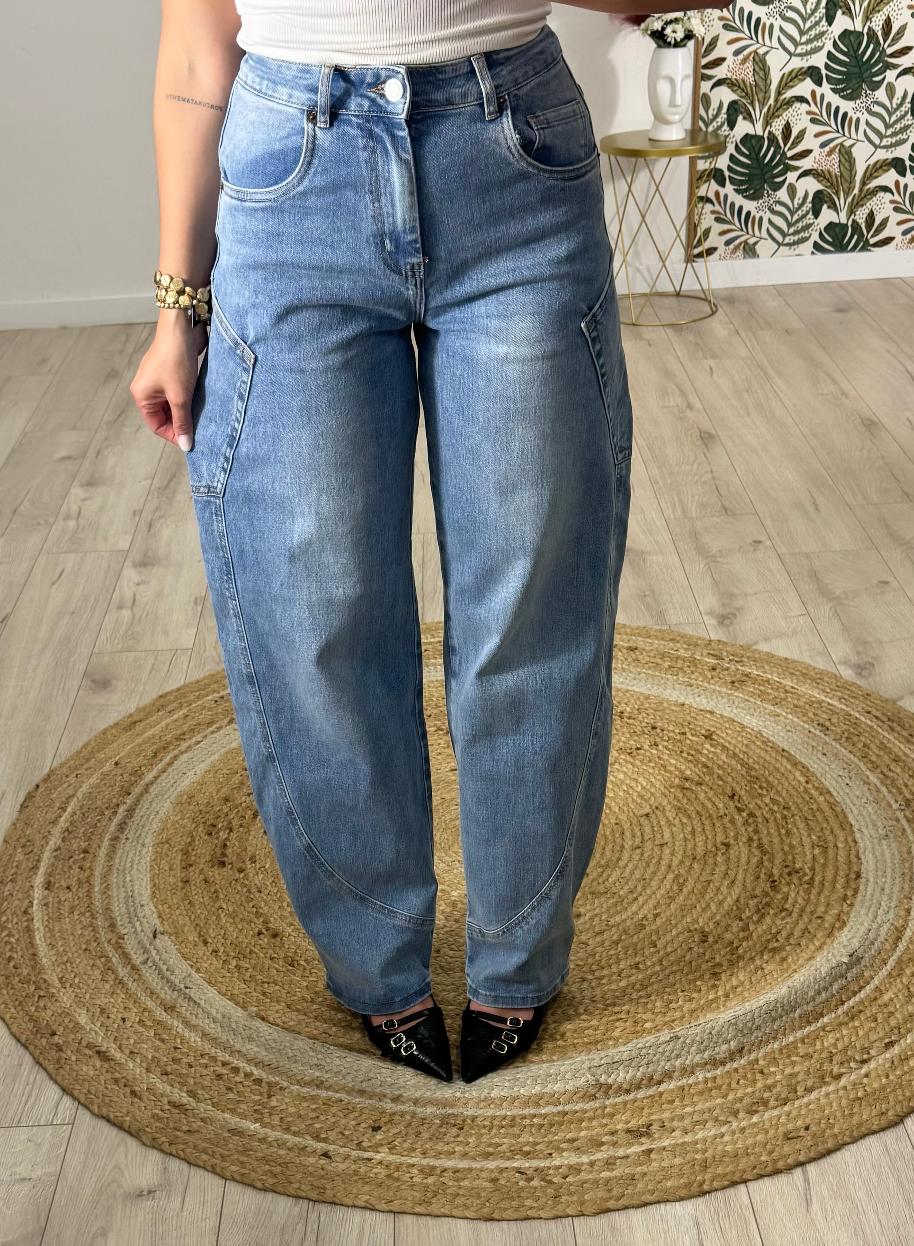 Jeans Balloon denim chiaro