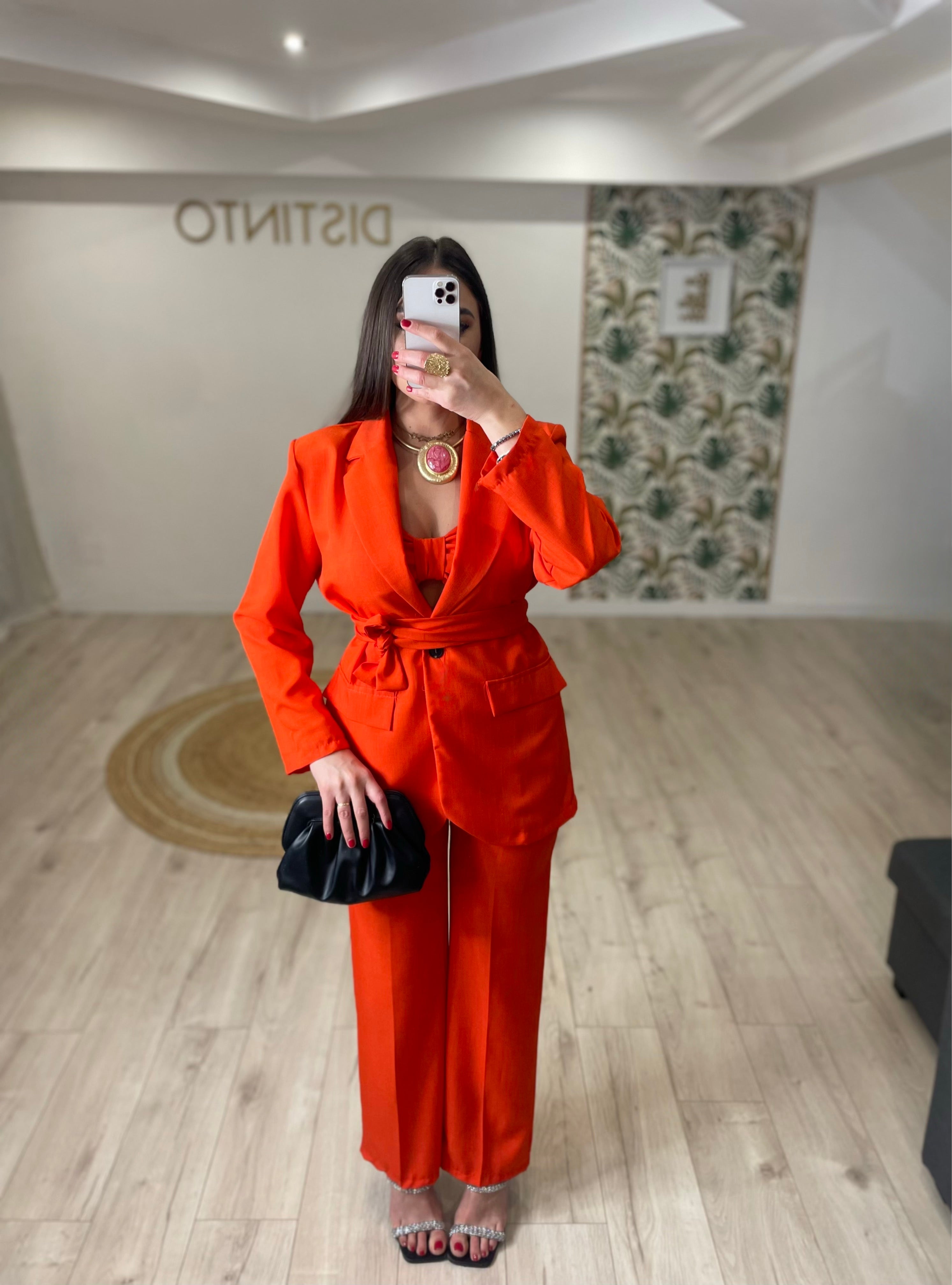 Tailleur tre pezzi Orange