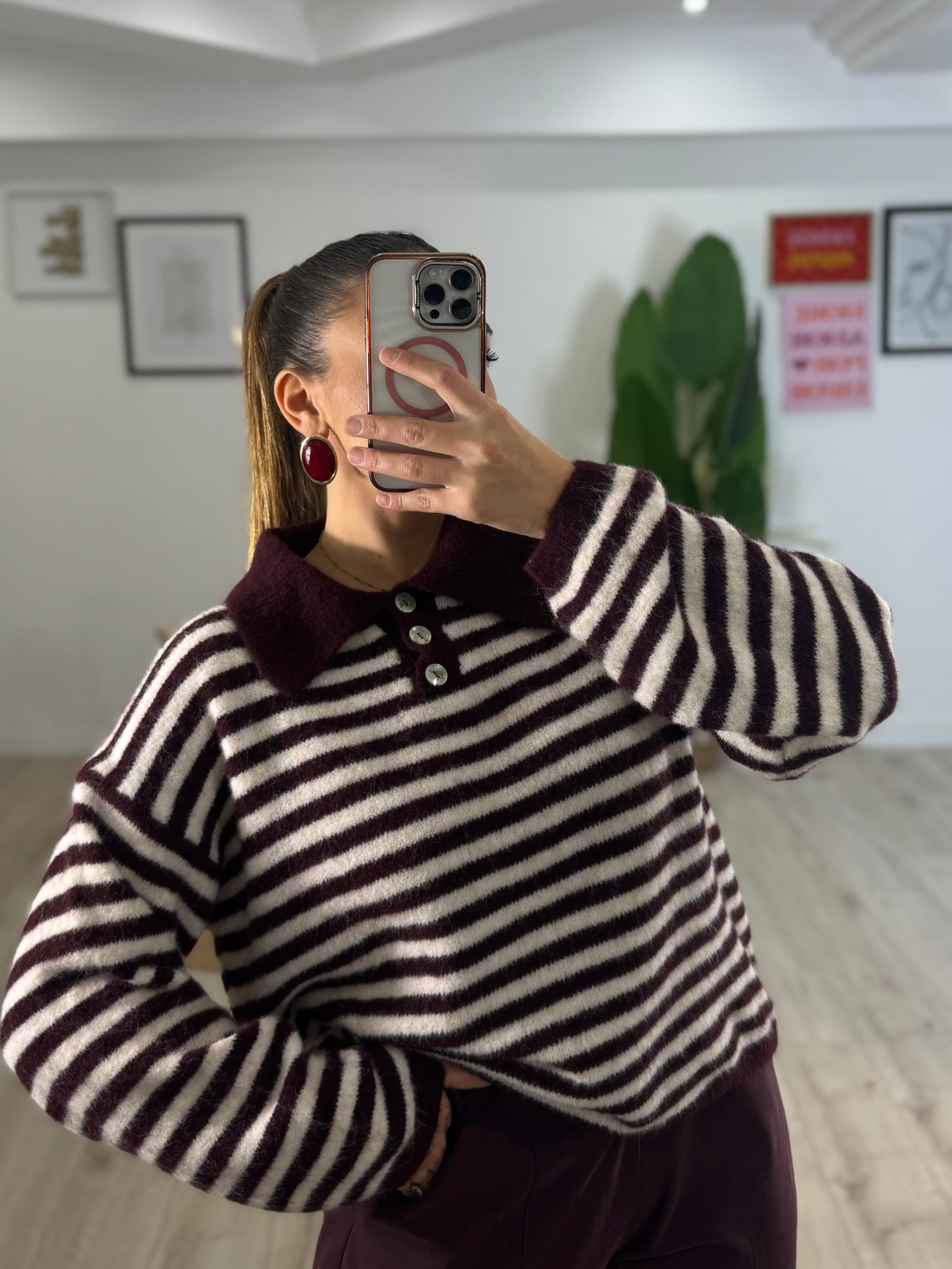 Maglione Monhair Colletto