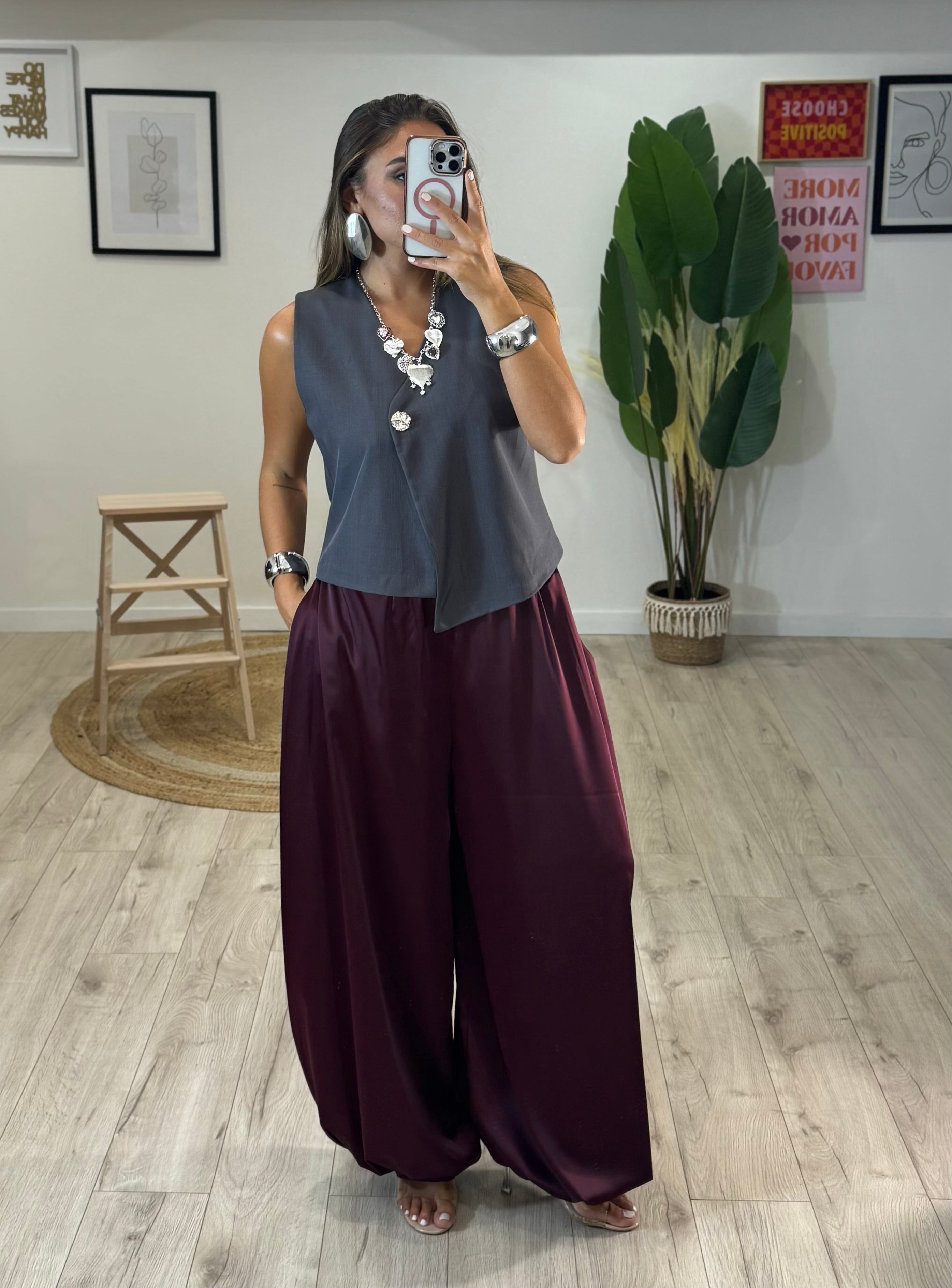 Pantalone Harem Prugna