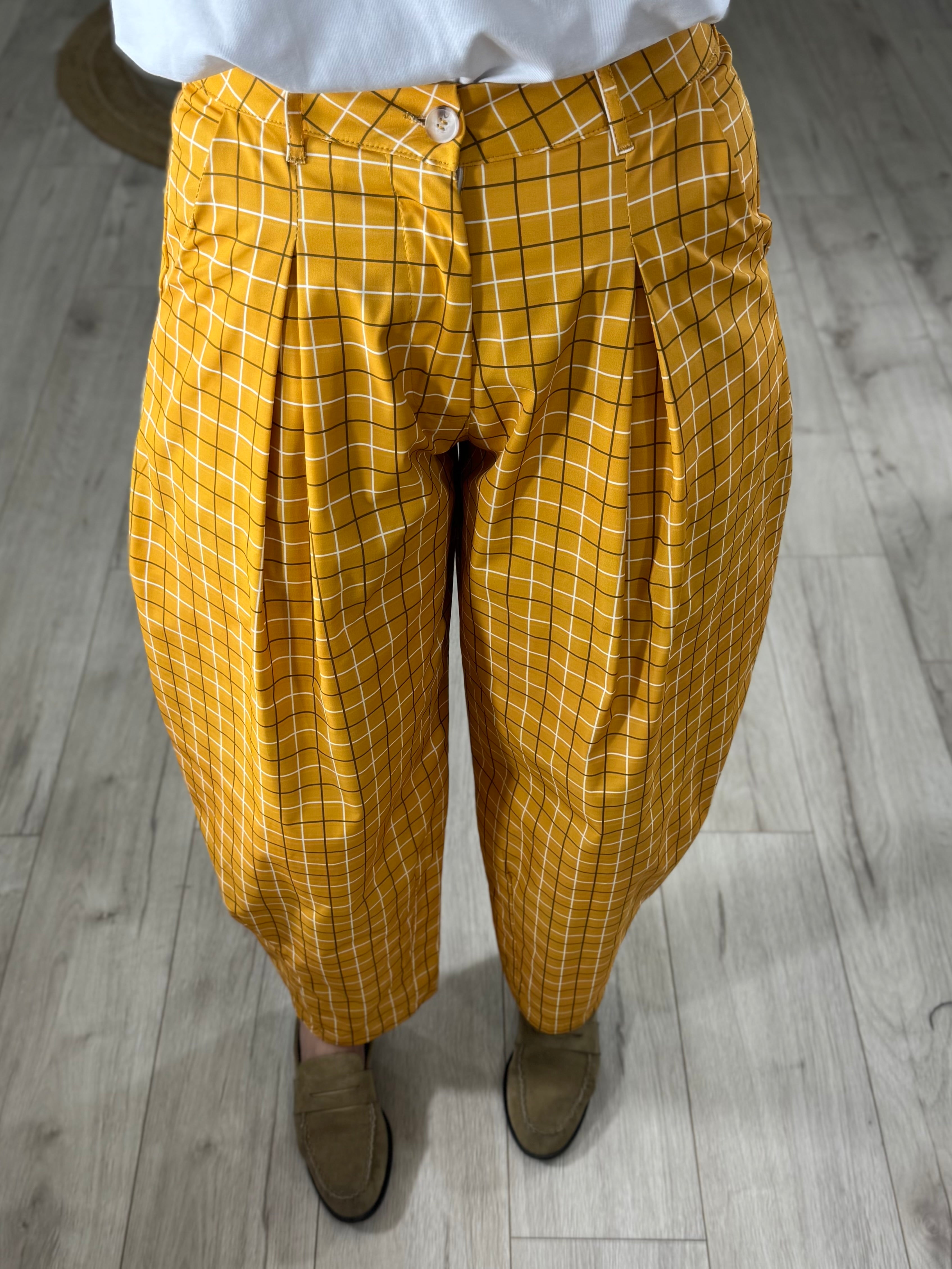 Pantalone JustWest Quadri