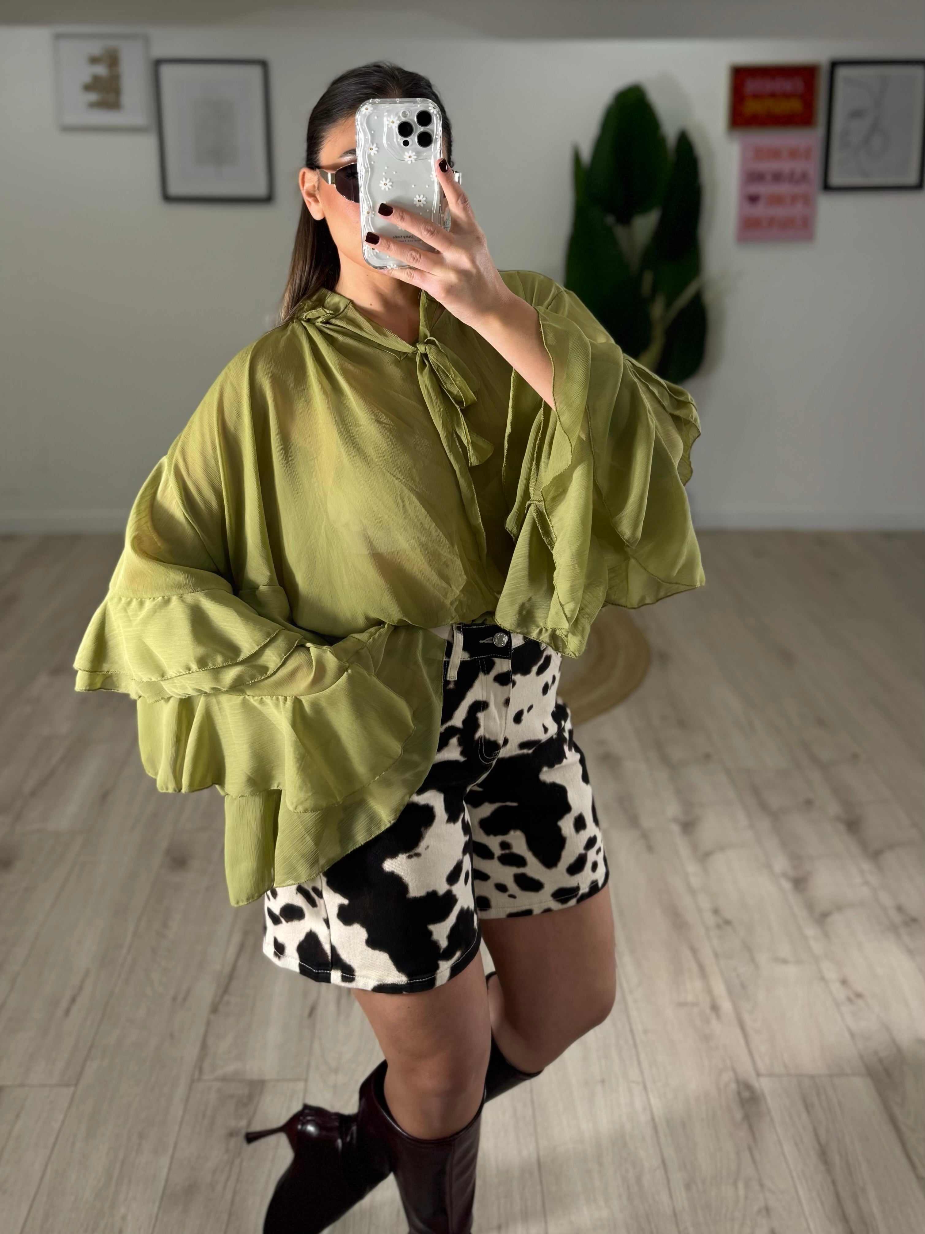 Blusa Cheri Verde Oliva
