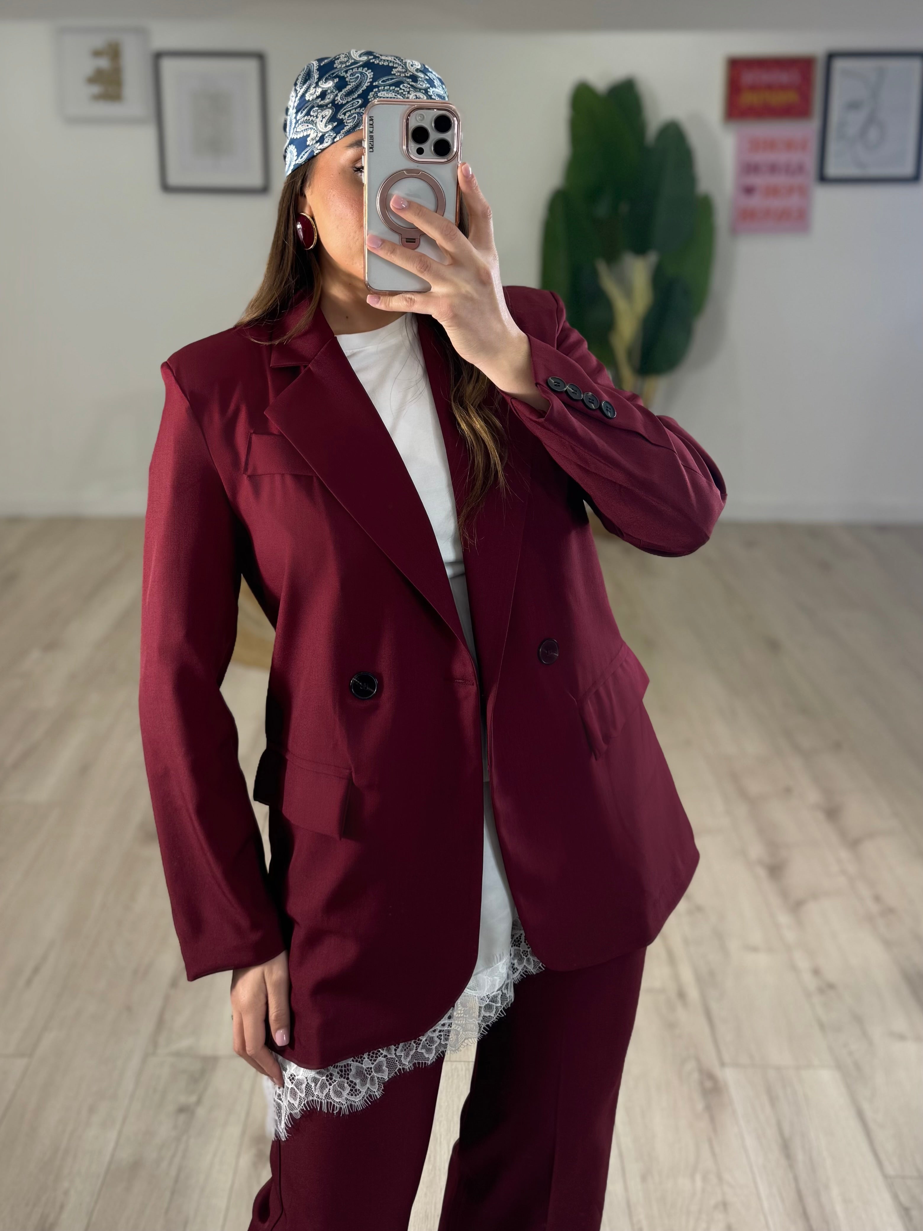 Tailleur Iconico Bordeaux