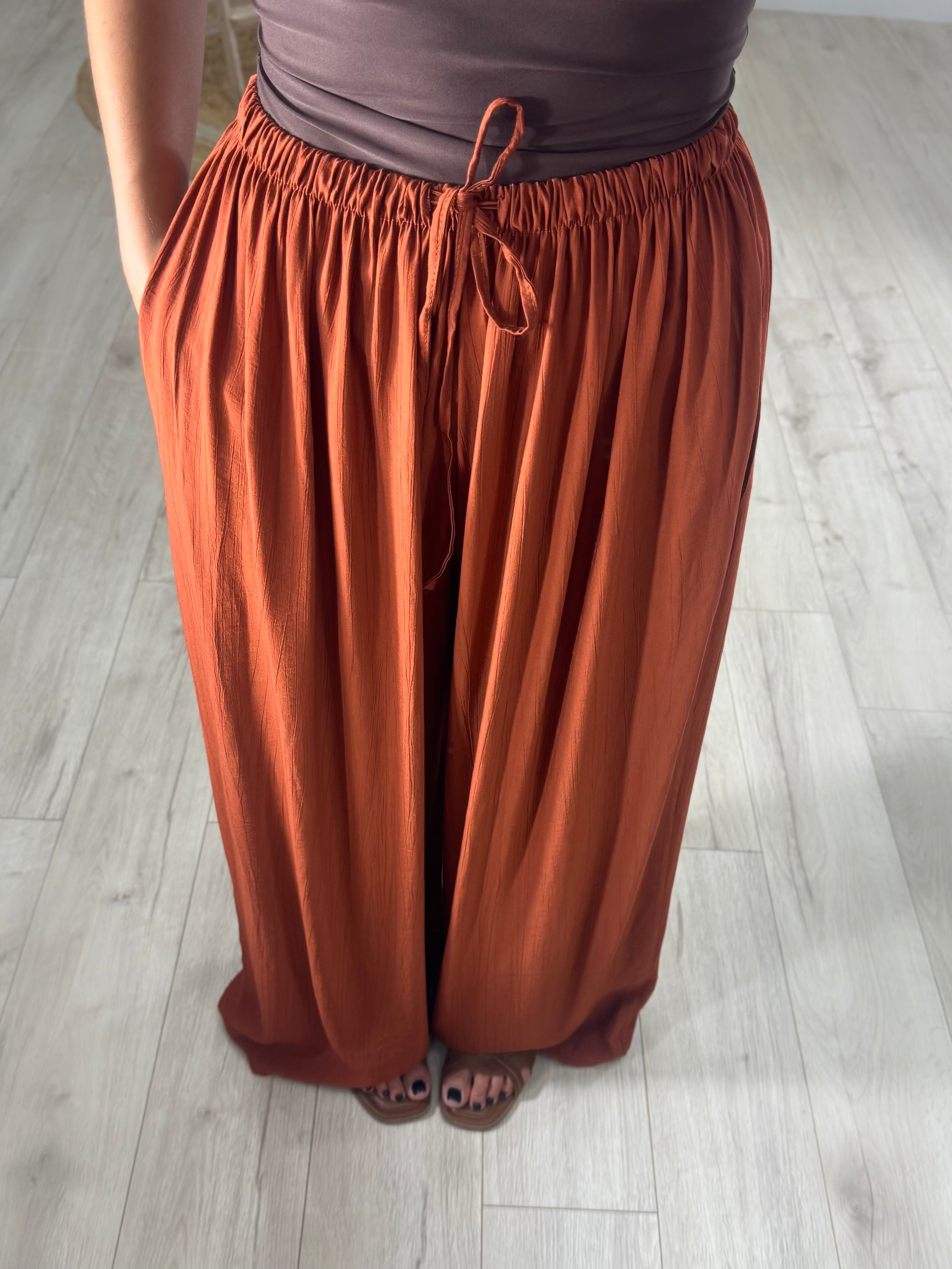 Pantalone Easy Terracotta