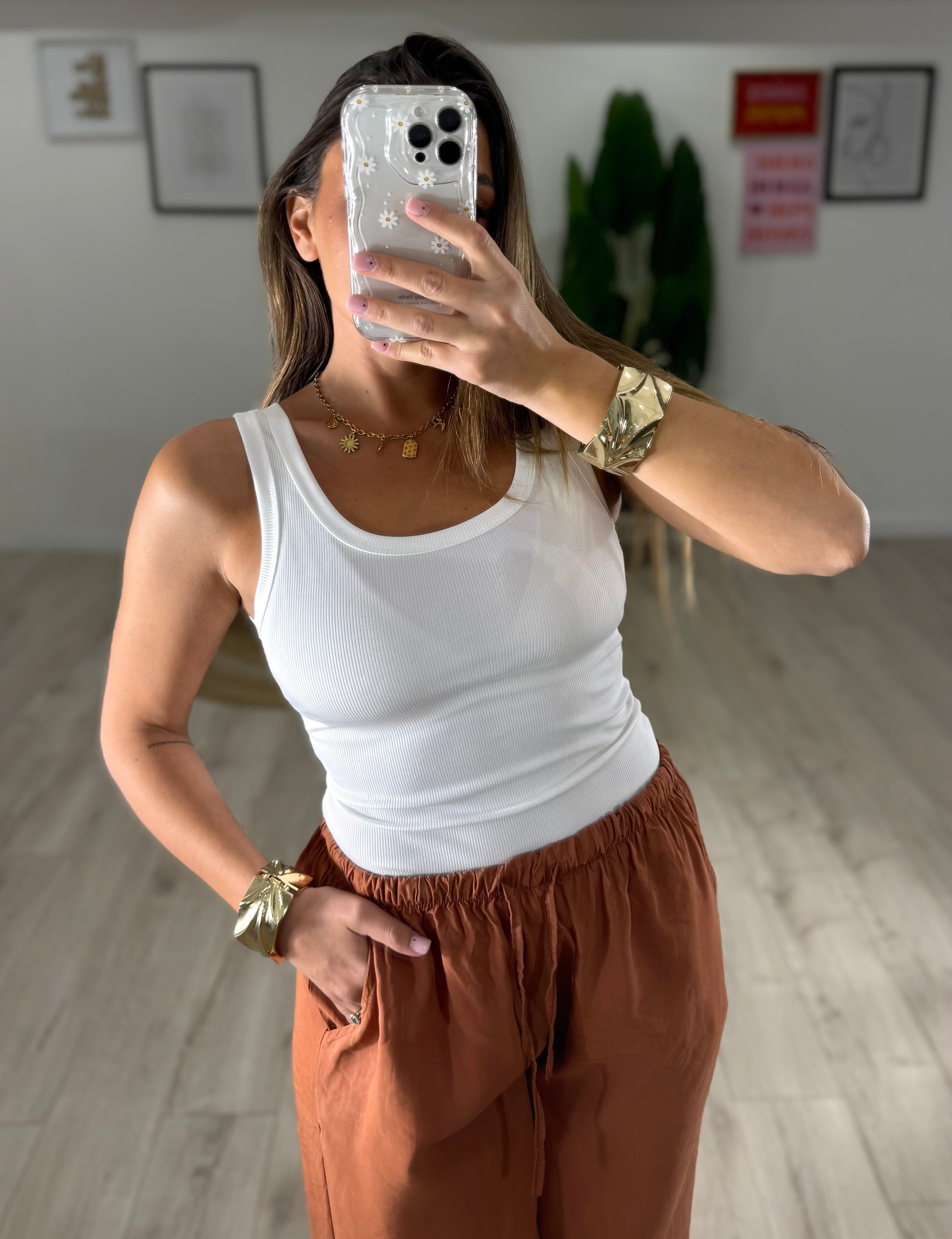 Canotta Basic Bianca