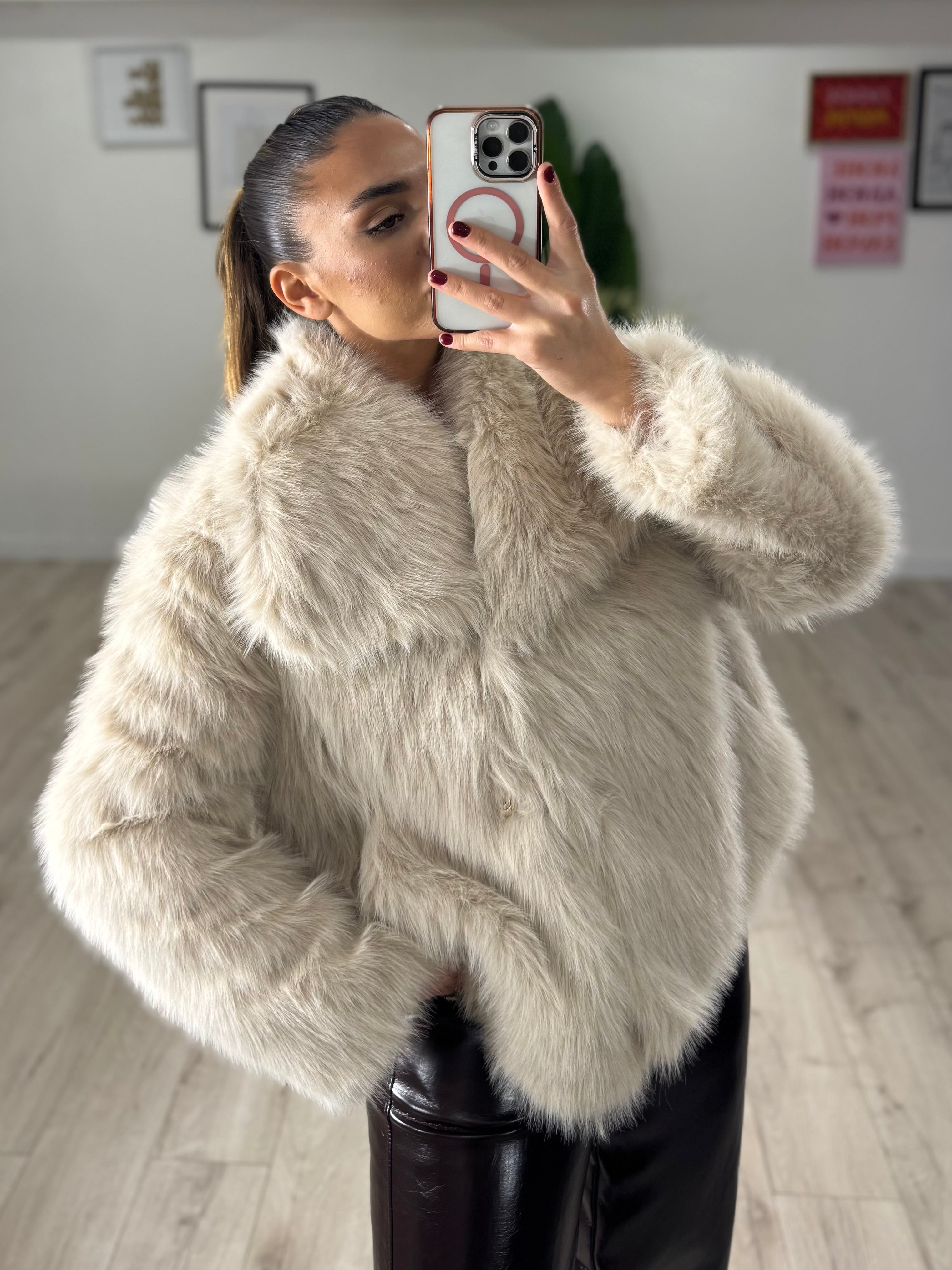 Ecopelliccia Moody Beige Chiaro