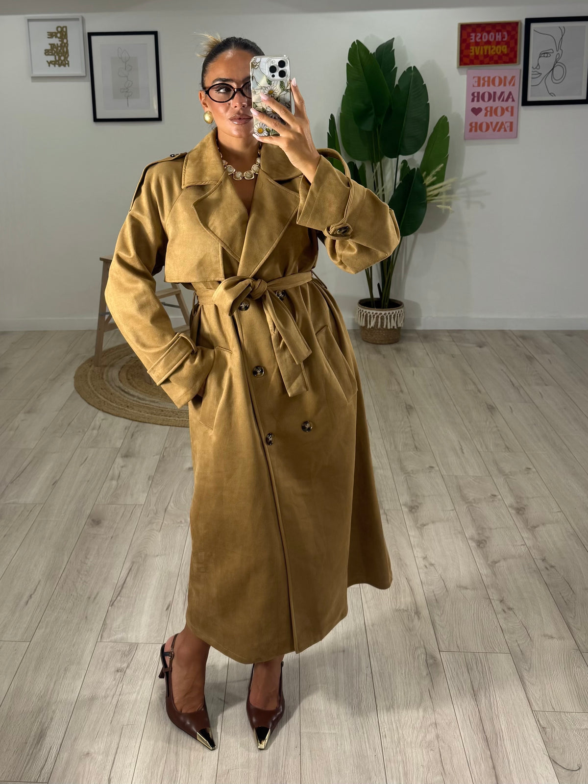 Trench Camoscio "Camel"