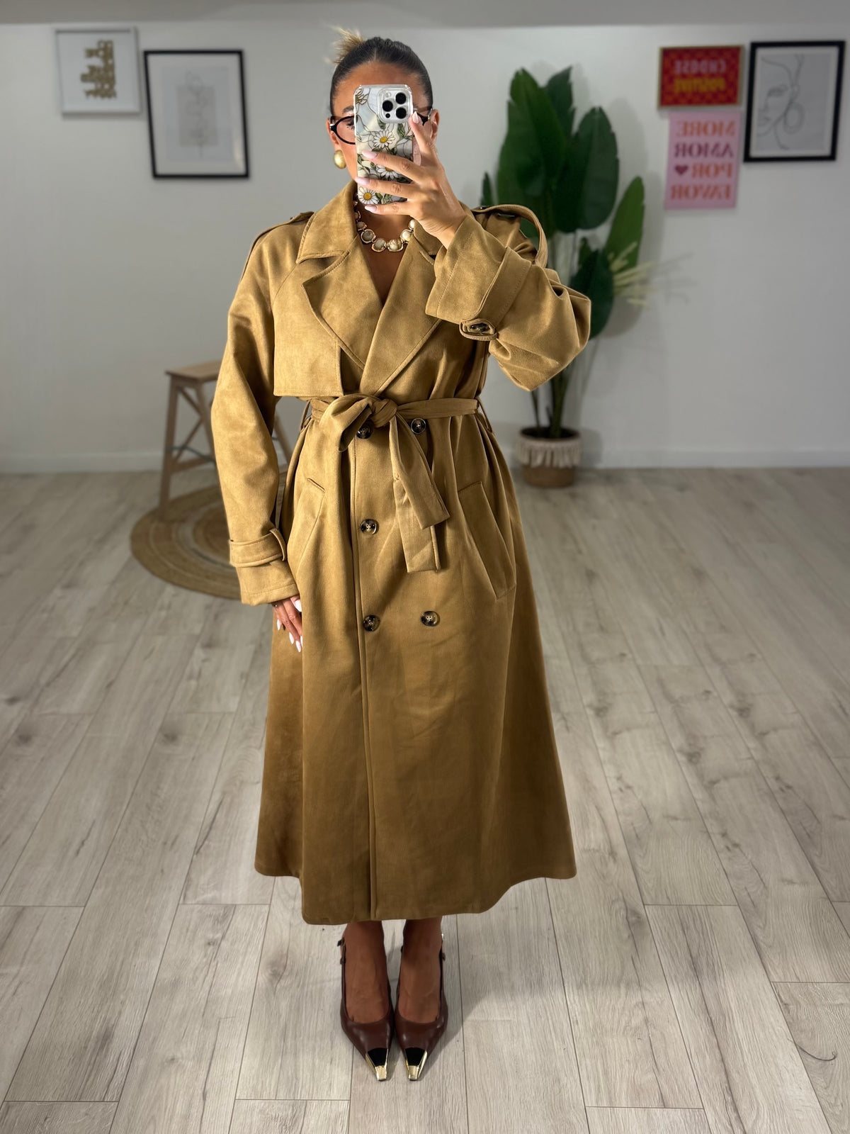 Trench Camoscio "Camel"