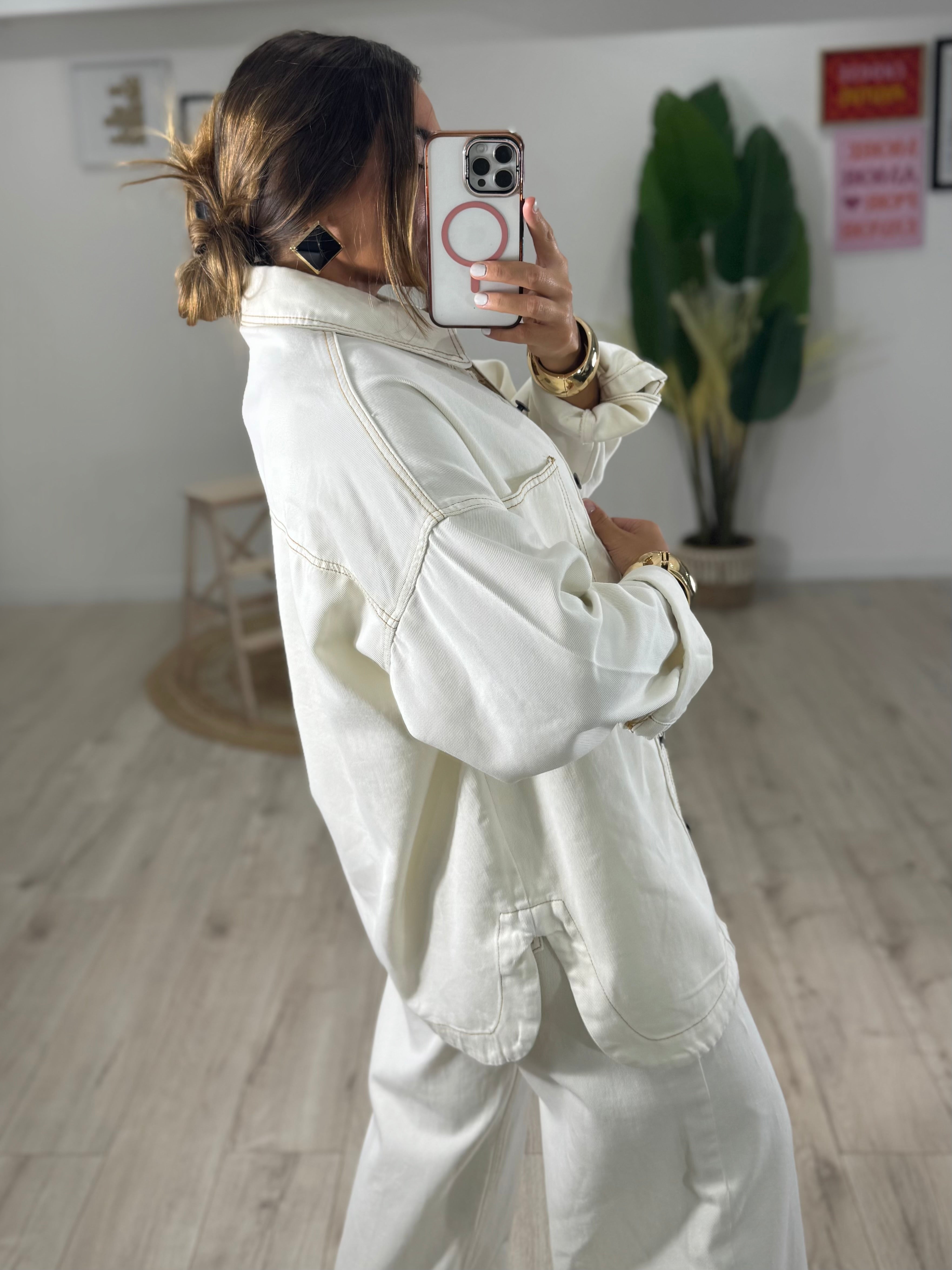 Giacca JUSTWEST bianca