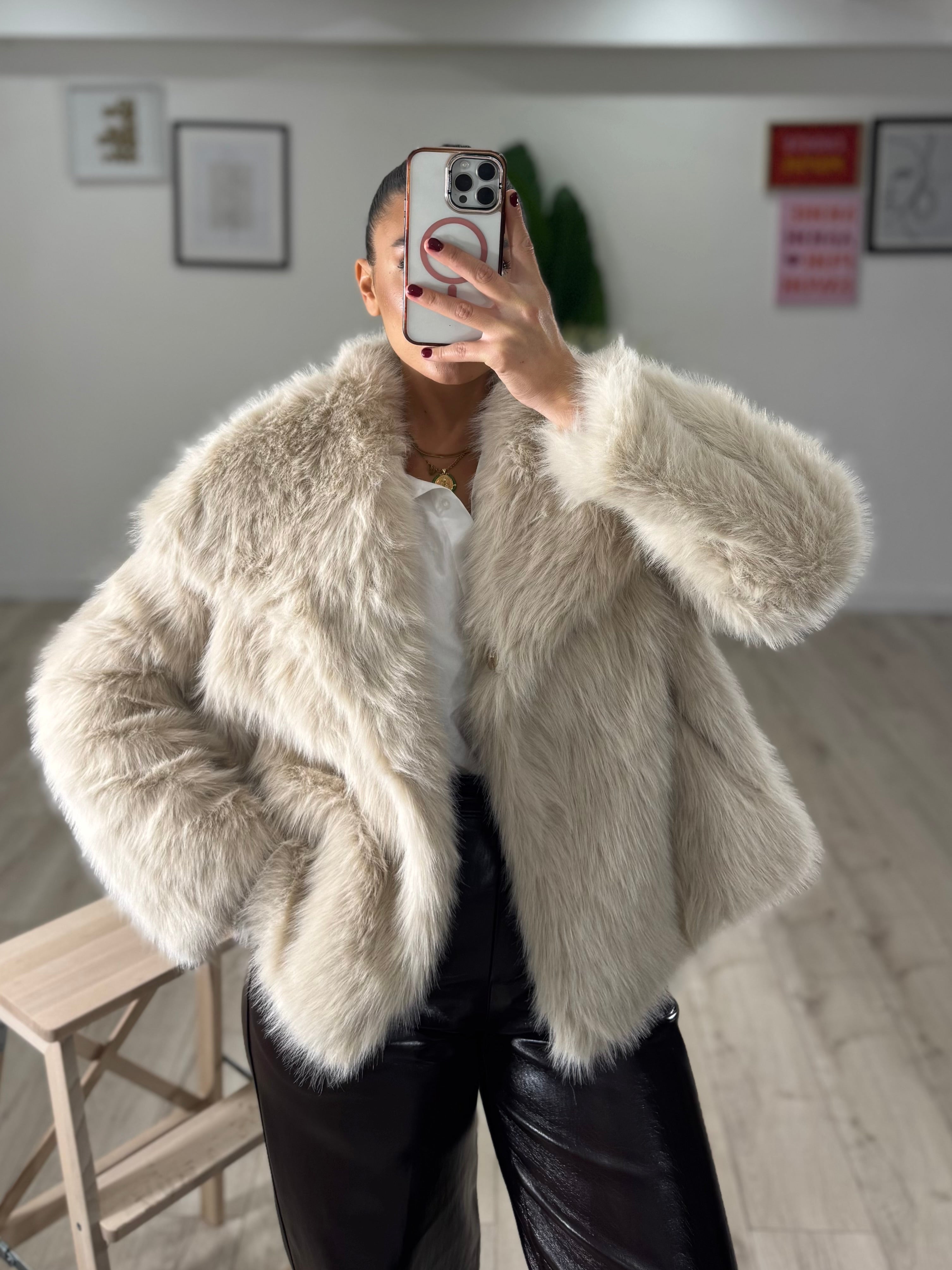 Ecopelliccia Moody Beige Chiaro