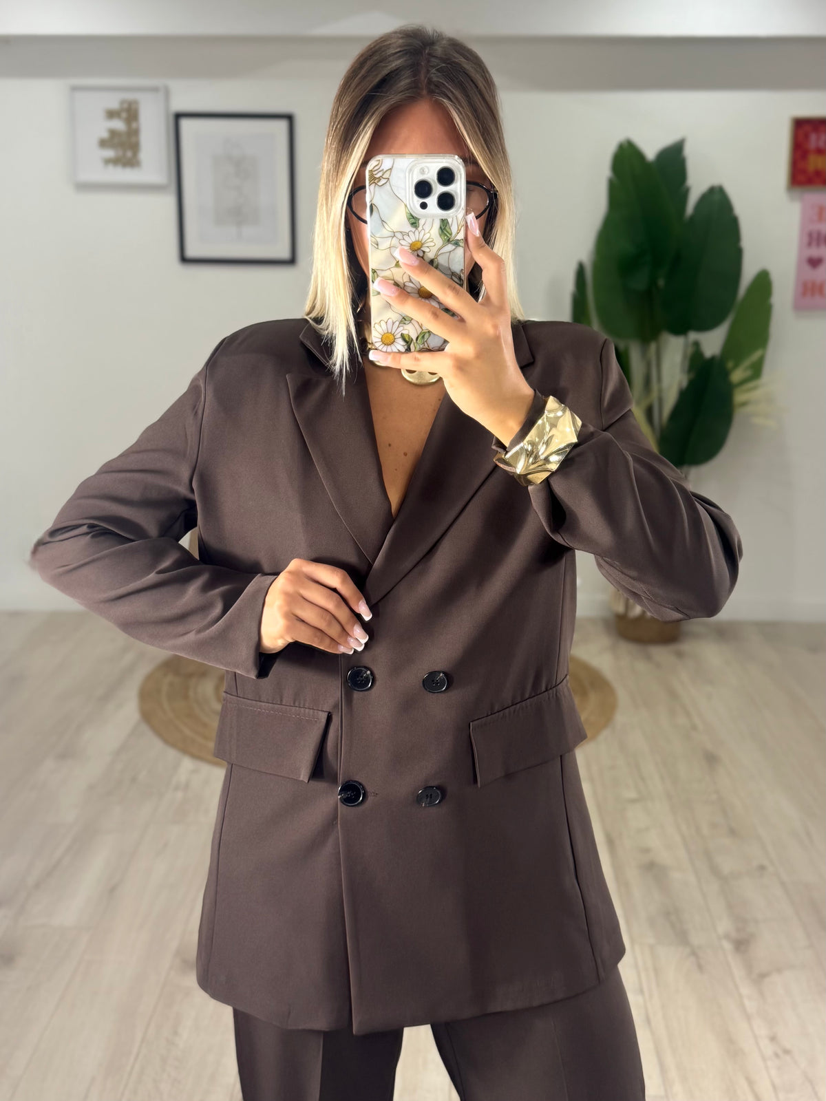 Tailleur Honey Marrone
