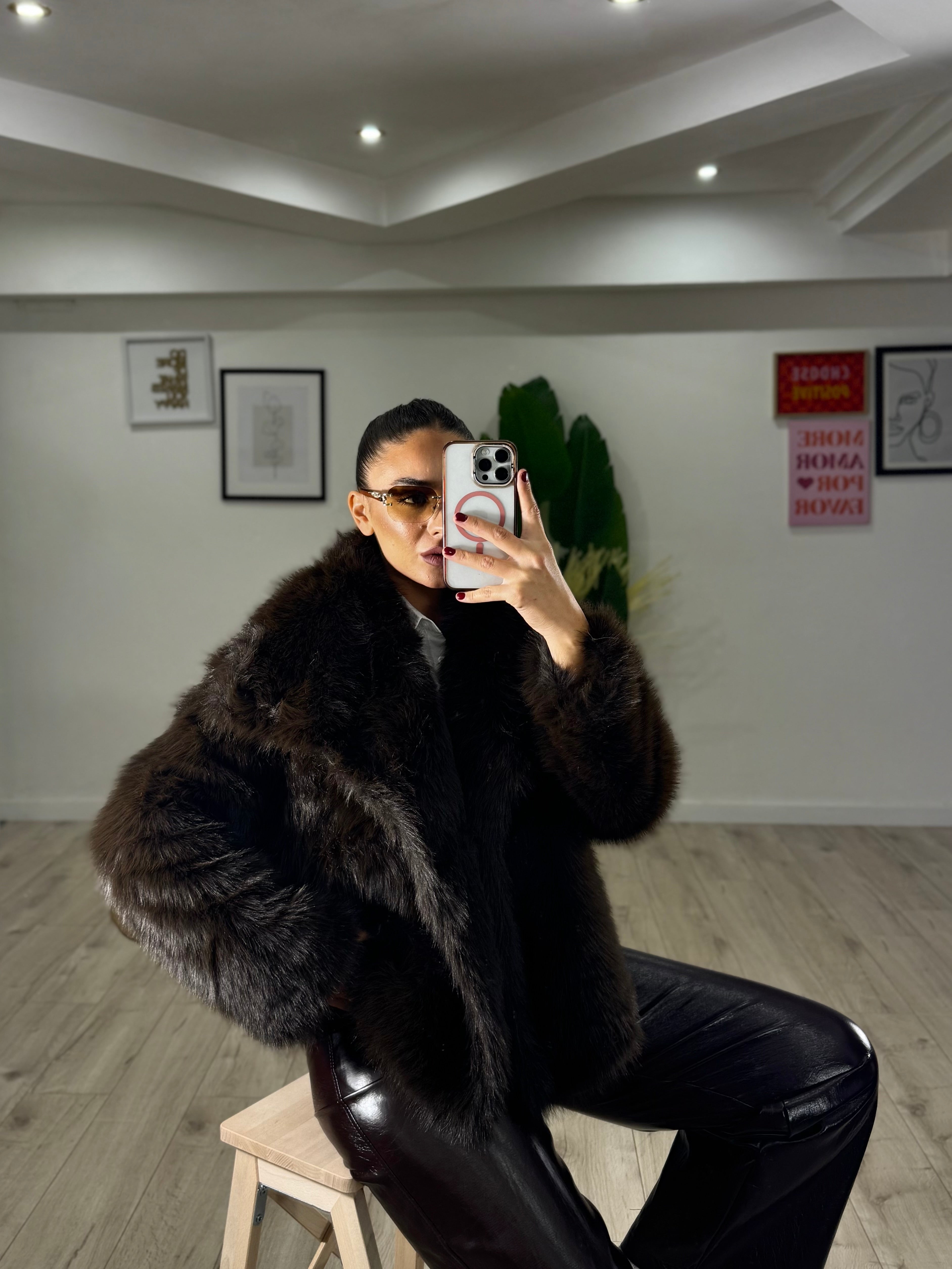 Ecopelliccia Moody Cioccolato