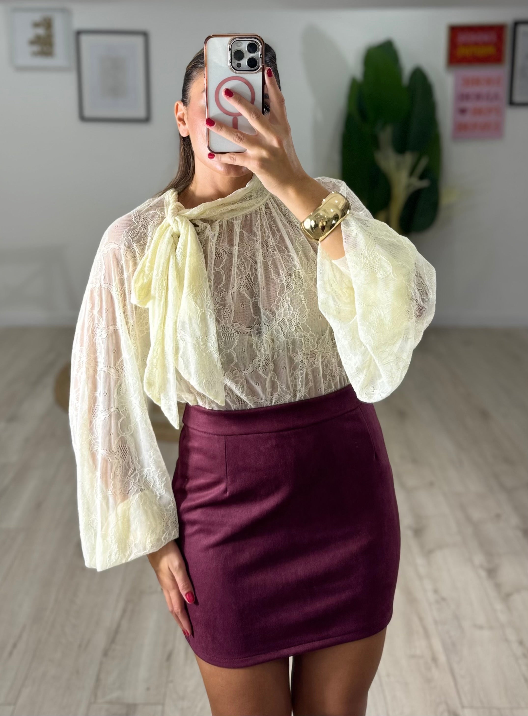 Coordinato Scamosciato Prugna