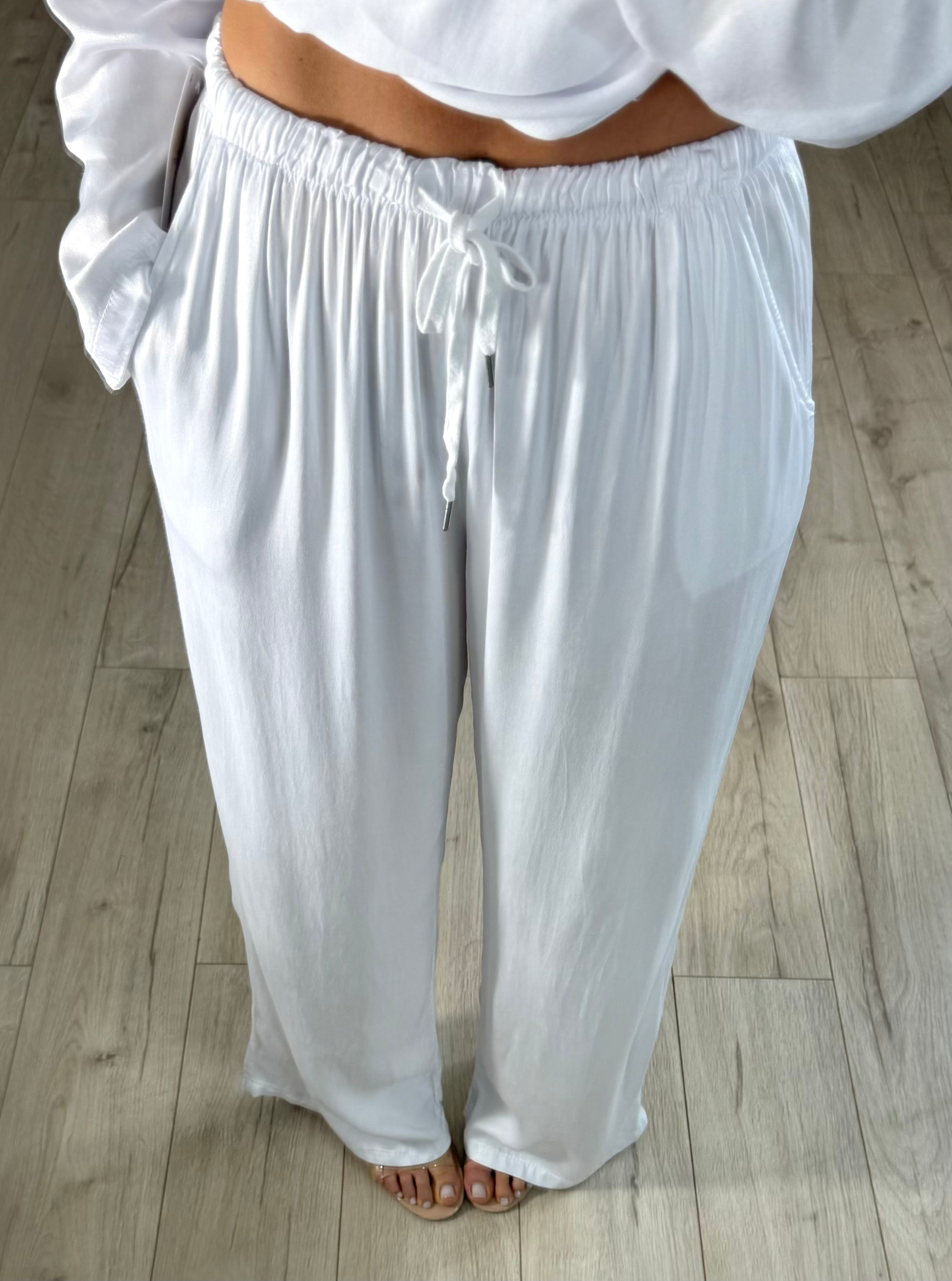 Pantalone della vita bianco