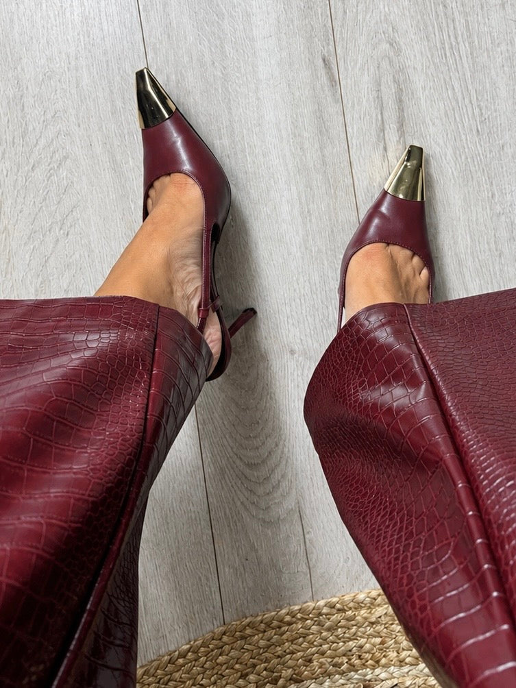 Slingback Rock Bordeaux