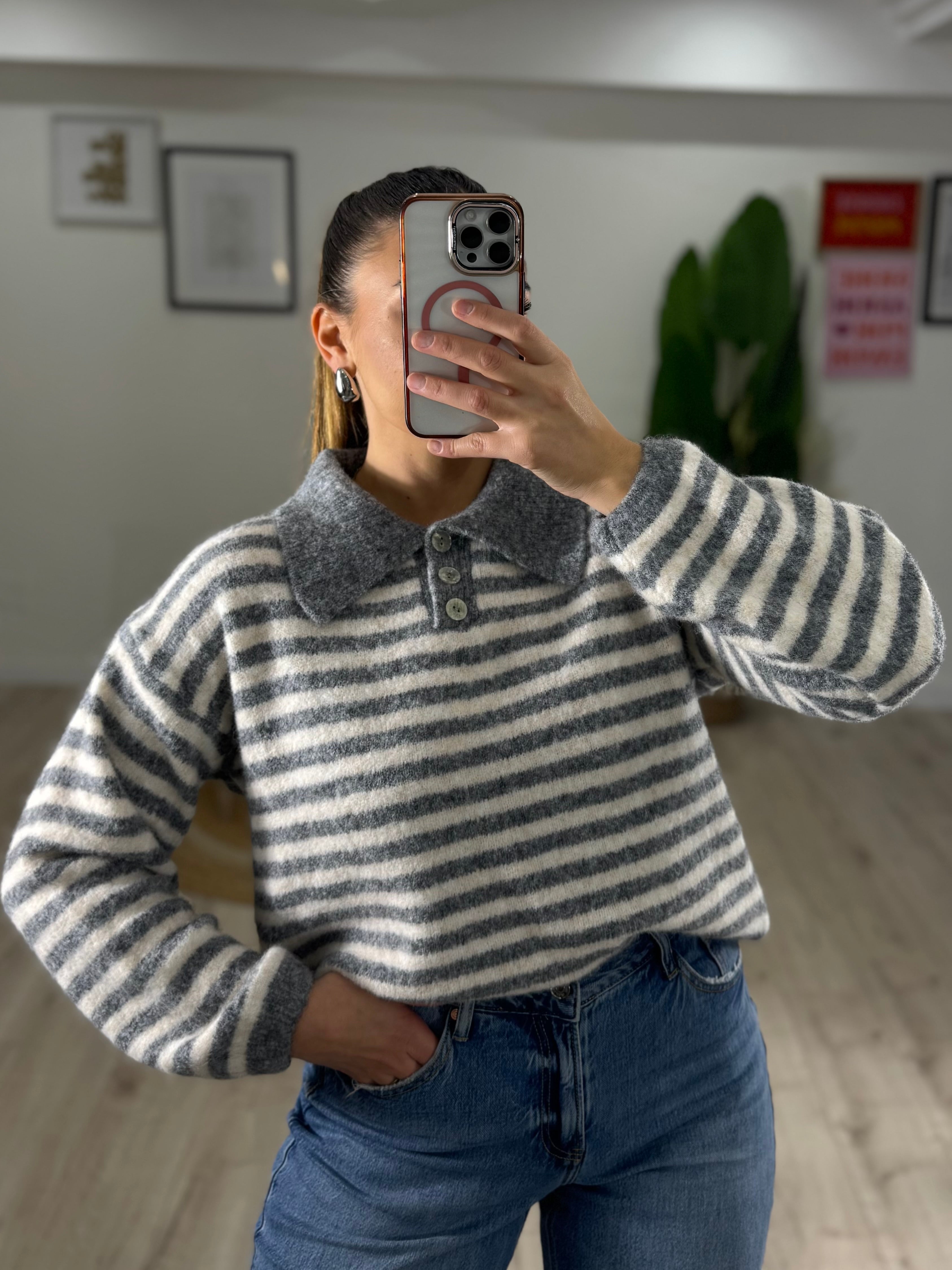 Maglione Monhair Colletto