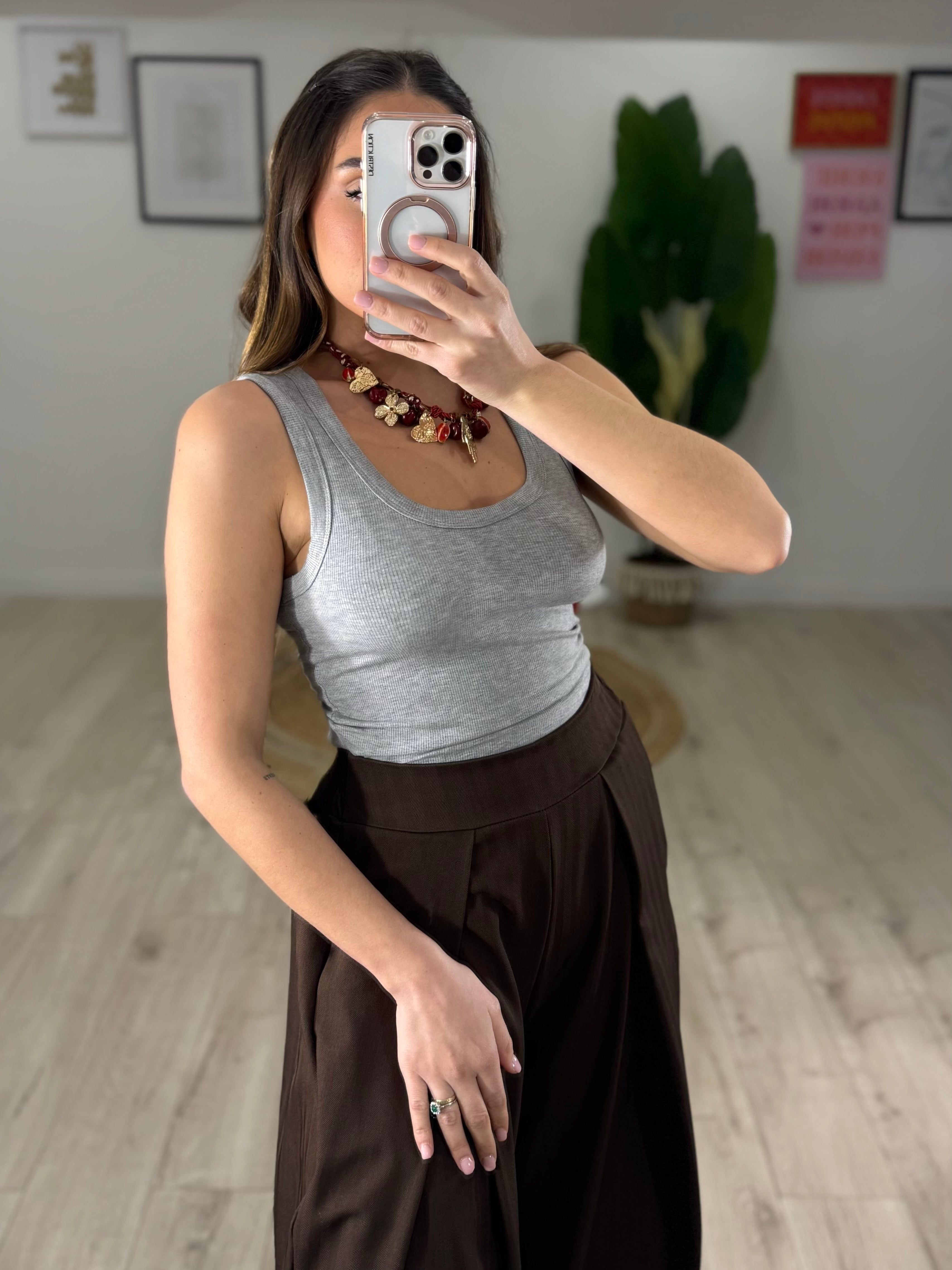 Canotta Basic Grigia