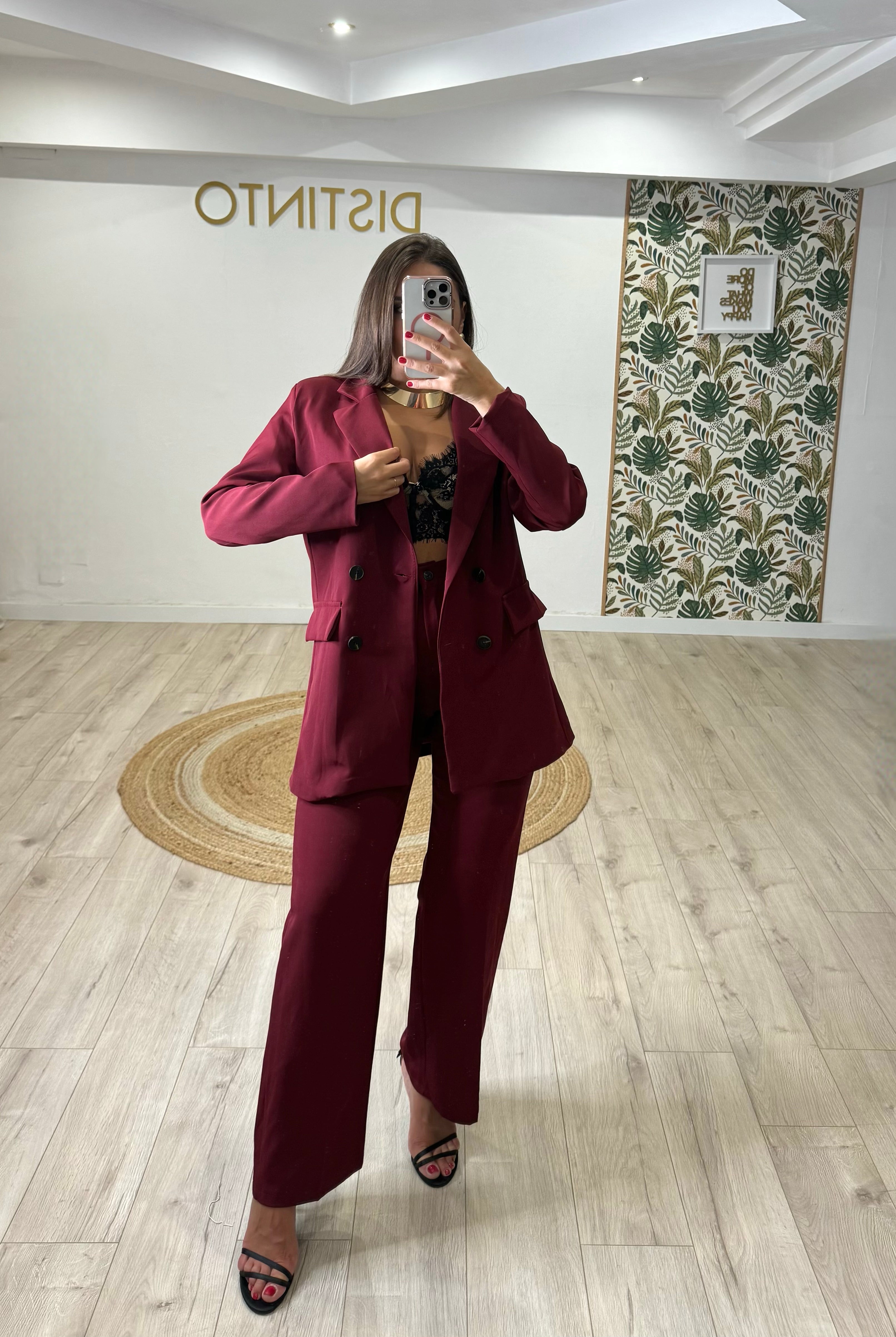 Tailleur Cloe Borgogna