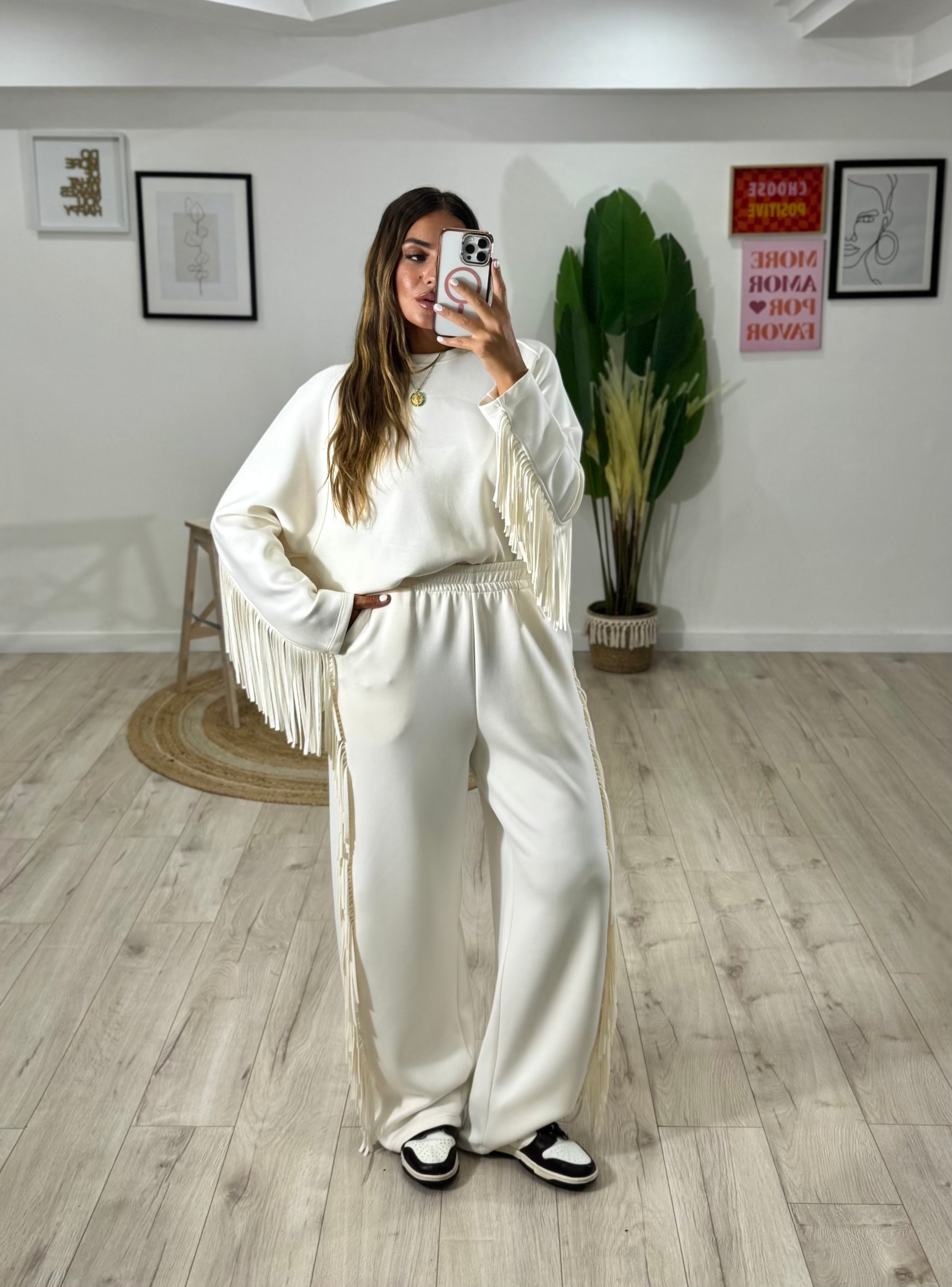 Pantalone Frange By Lumina Panna