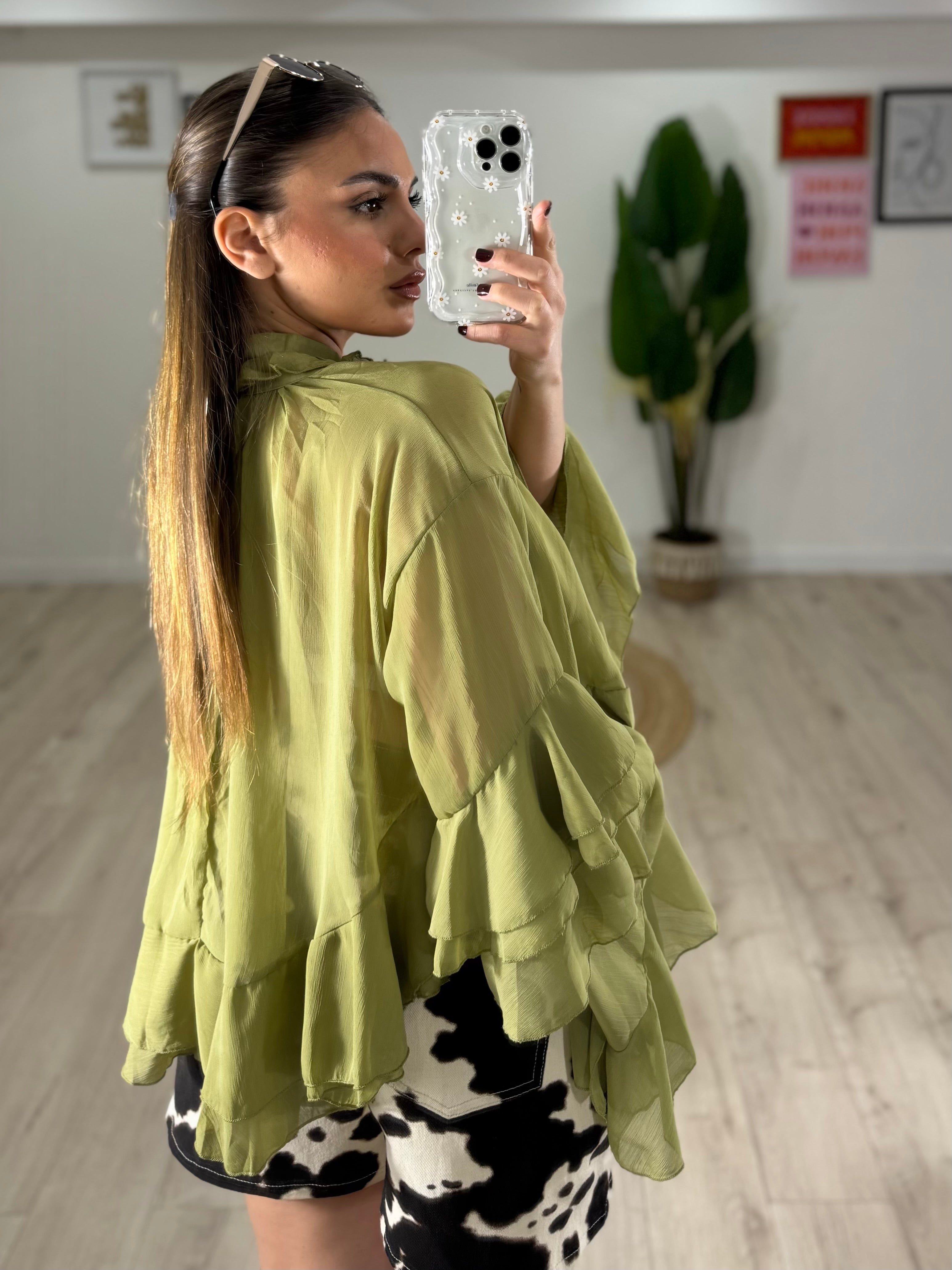 Blusa Cheri Verde Oliva