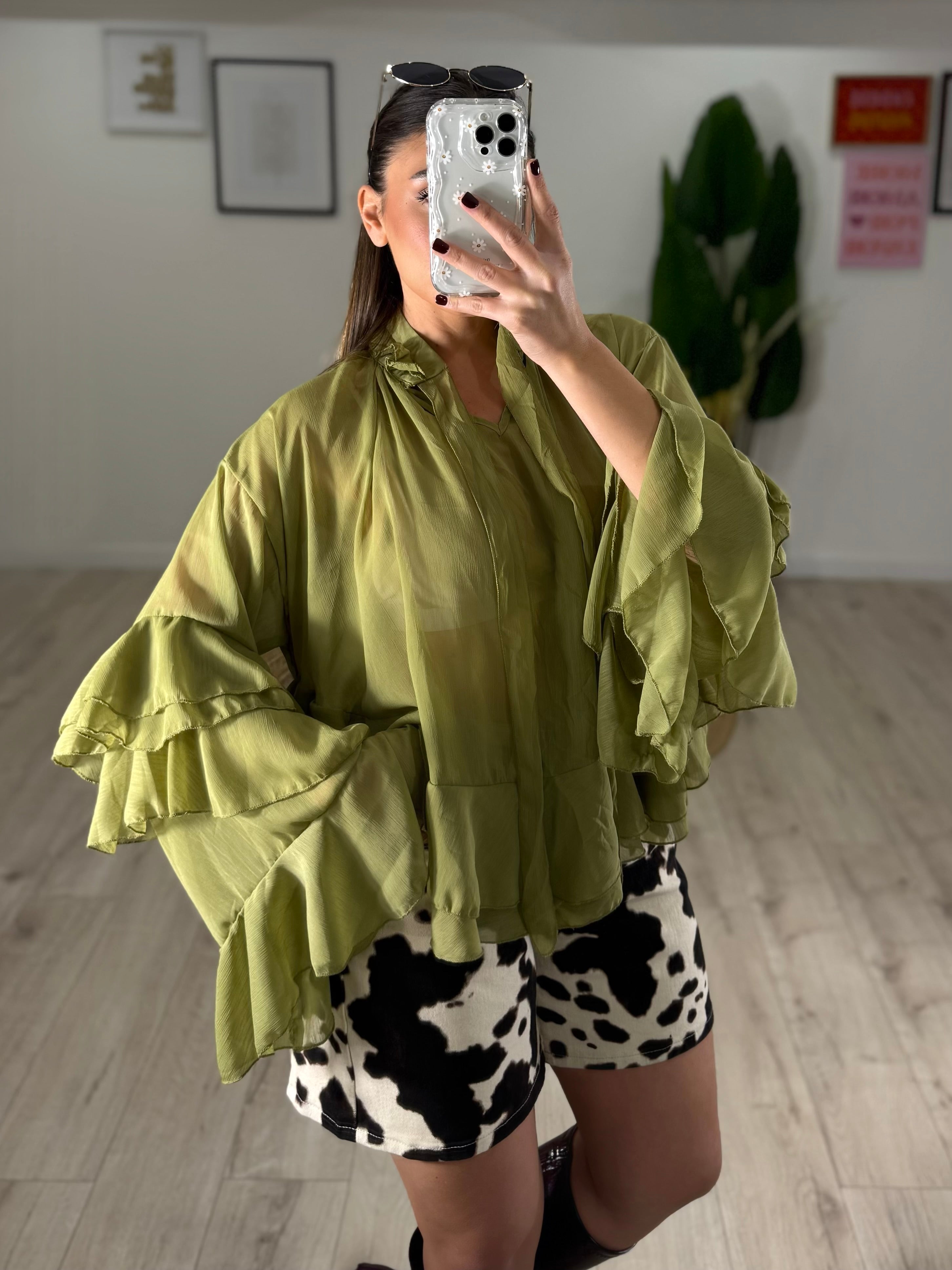 Blusa Cheri Verde Oliva